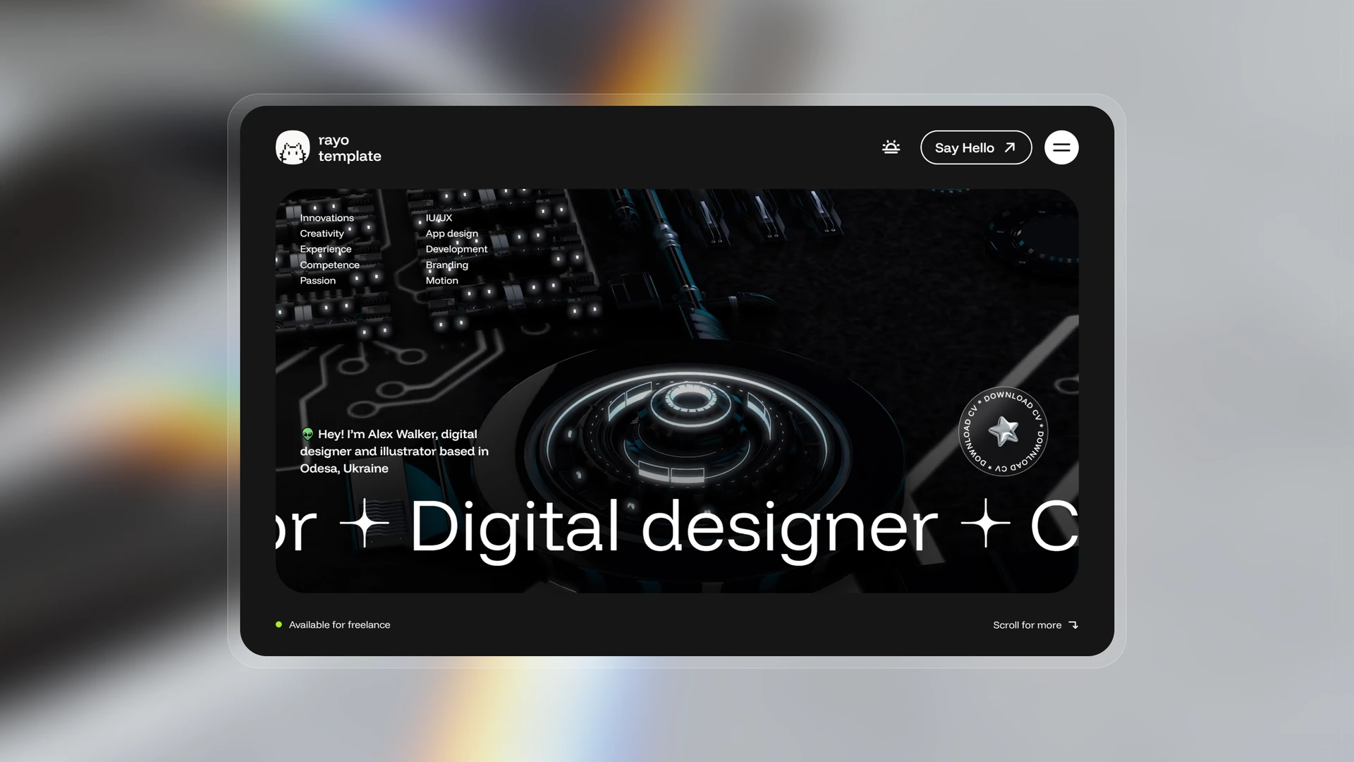 Rayo - Digital Agency & Personal Portfolio HTML Template