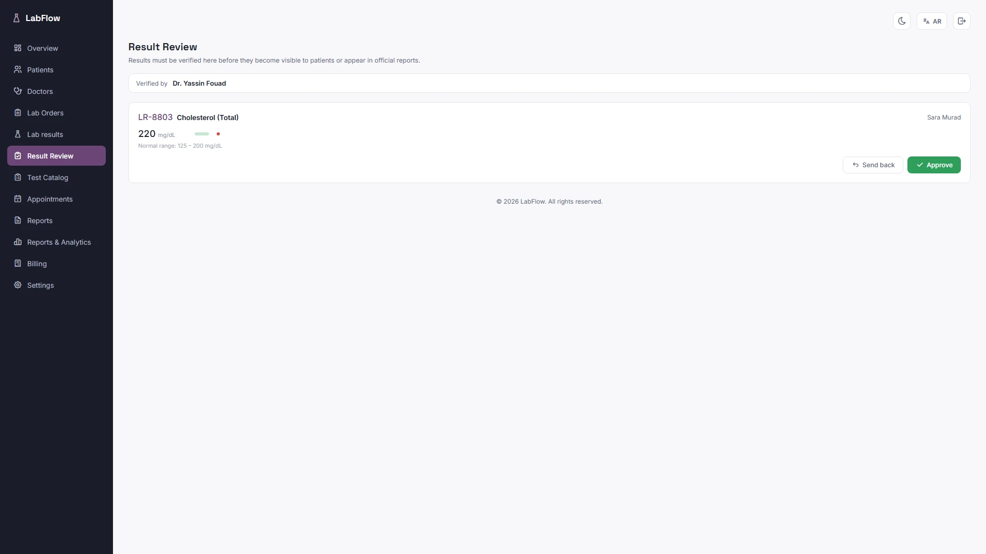 LabFlow - Angular Laboratory Dashboard Template (Screenshot 6 of 19)