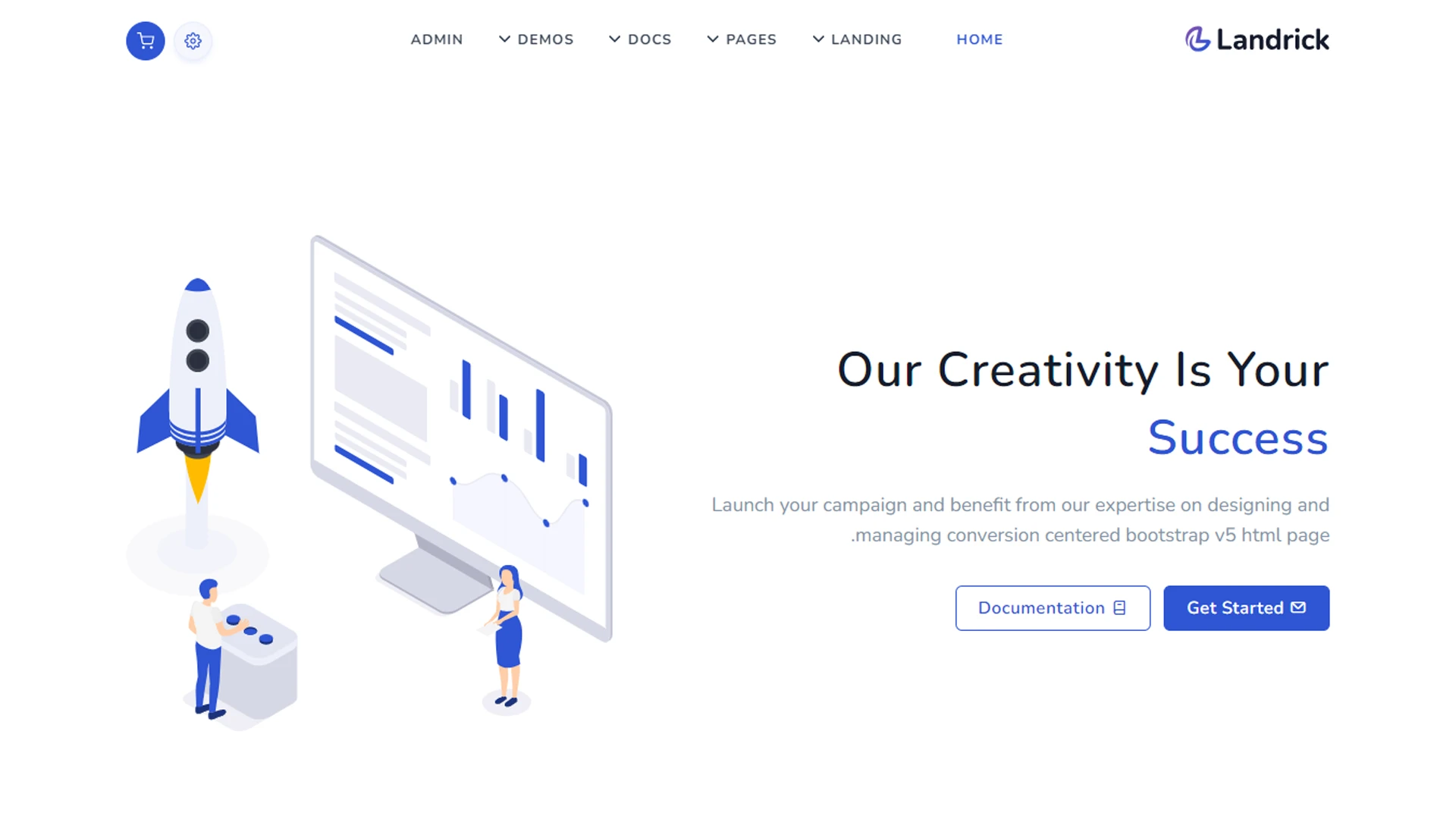 Landrick - App, Saas & Software Landing & Admin Dashboard Bootstrap 5 Template