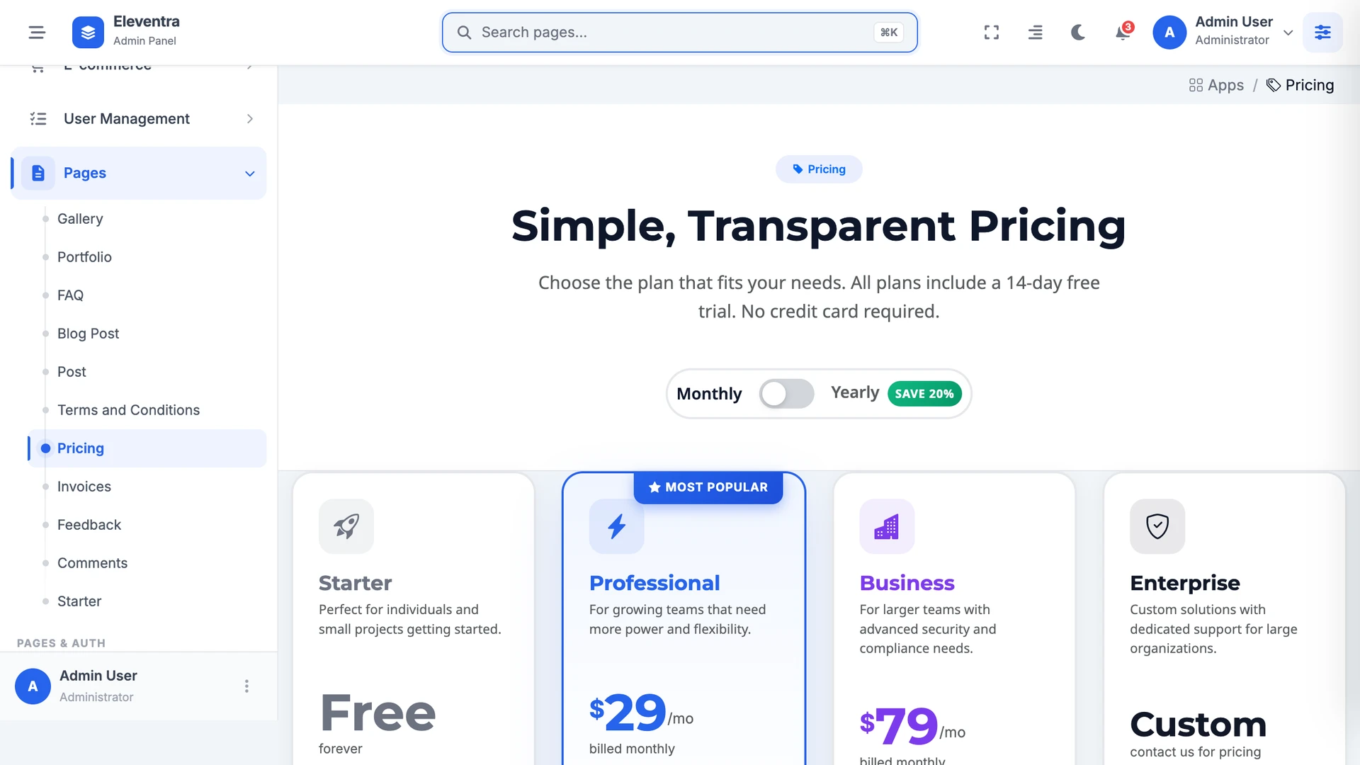 Eleventra - Angular 21 Admin Dashboard Template + UI Kit + 90+ Pages