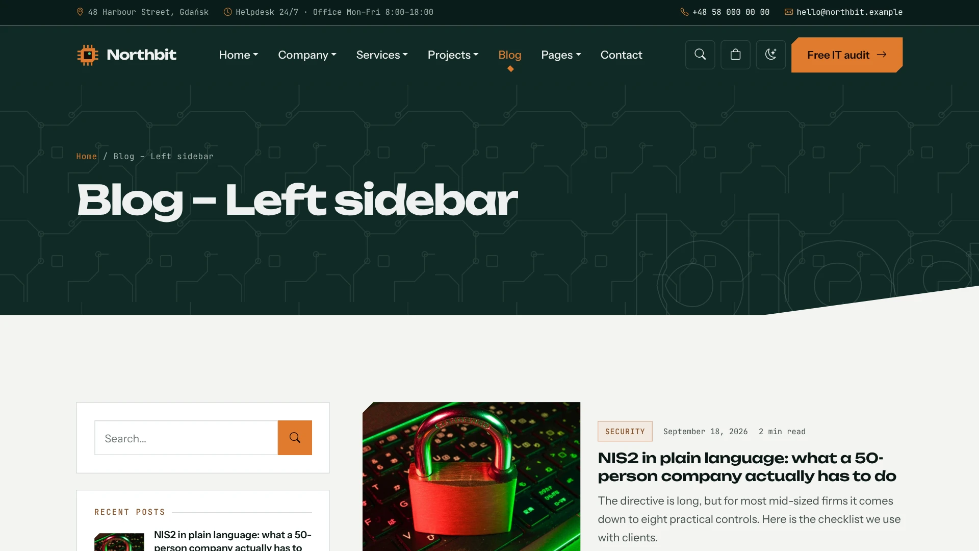 Northbit - IT Services & Solutions WordPress Theme