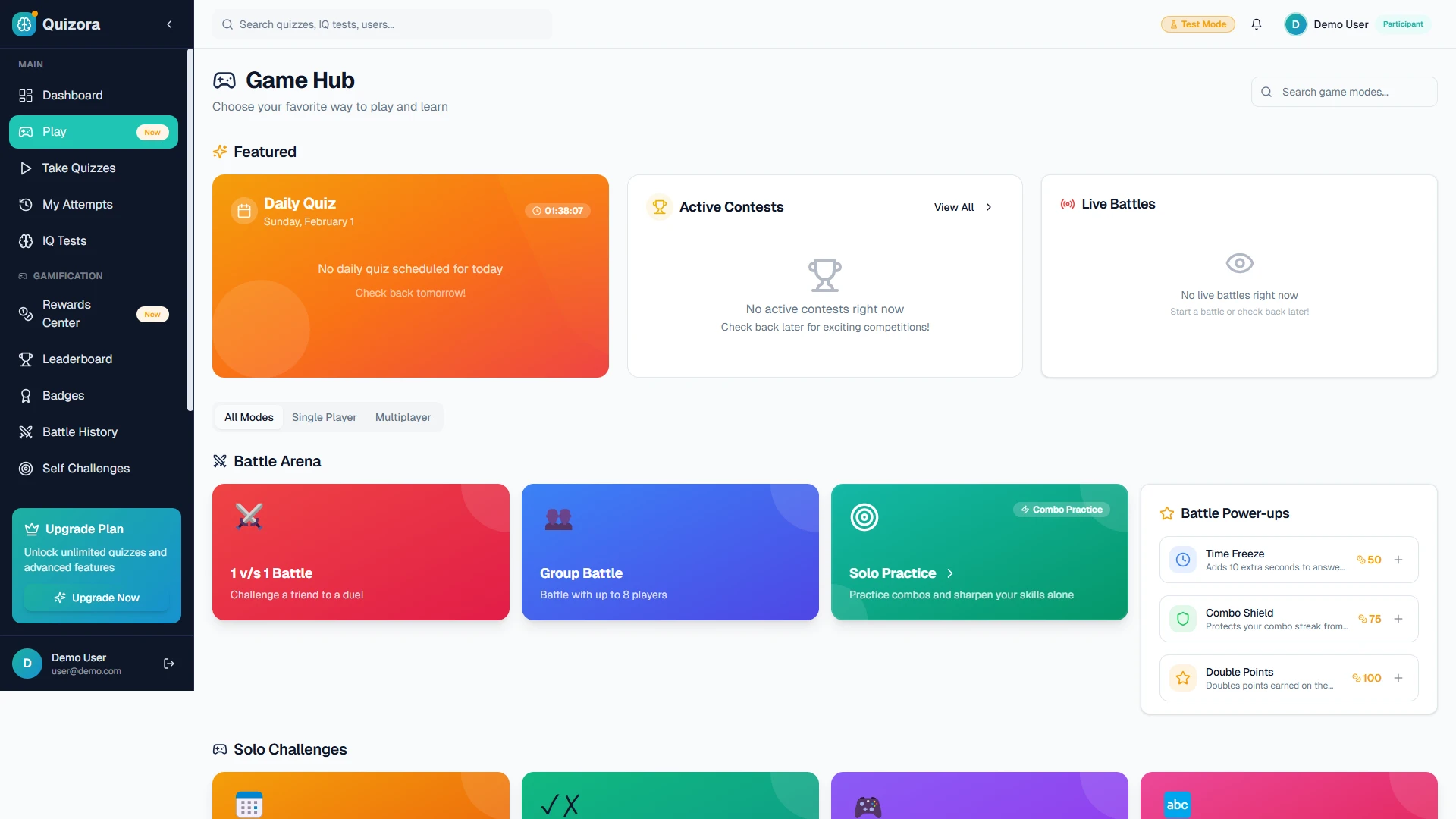 Quizora - AI-Powered Quiz & Learning SaaS Platform