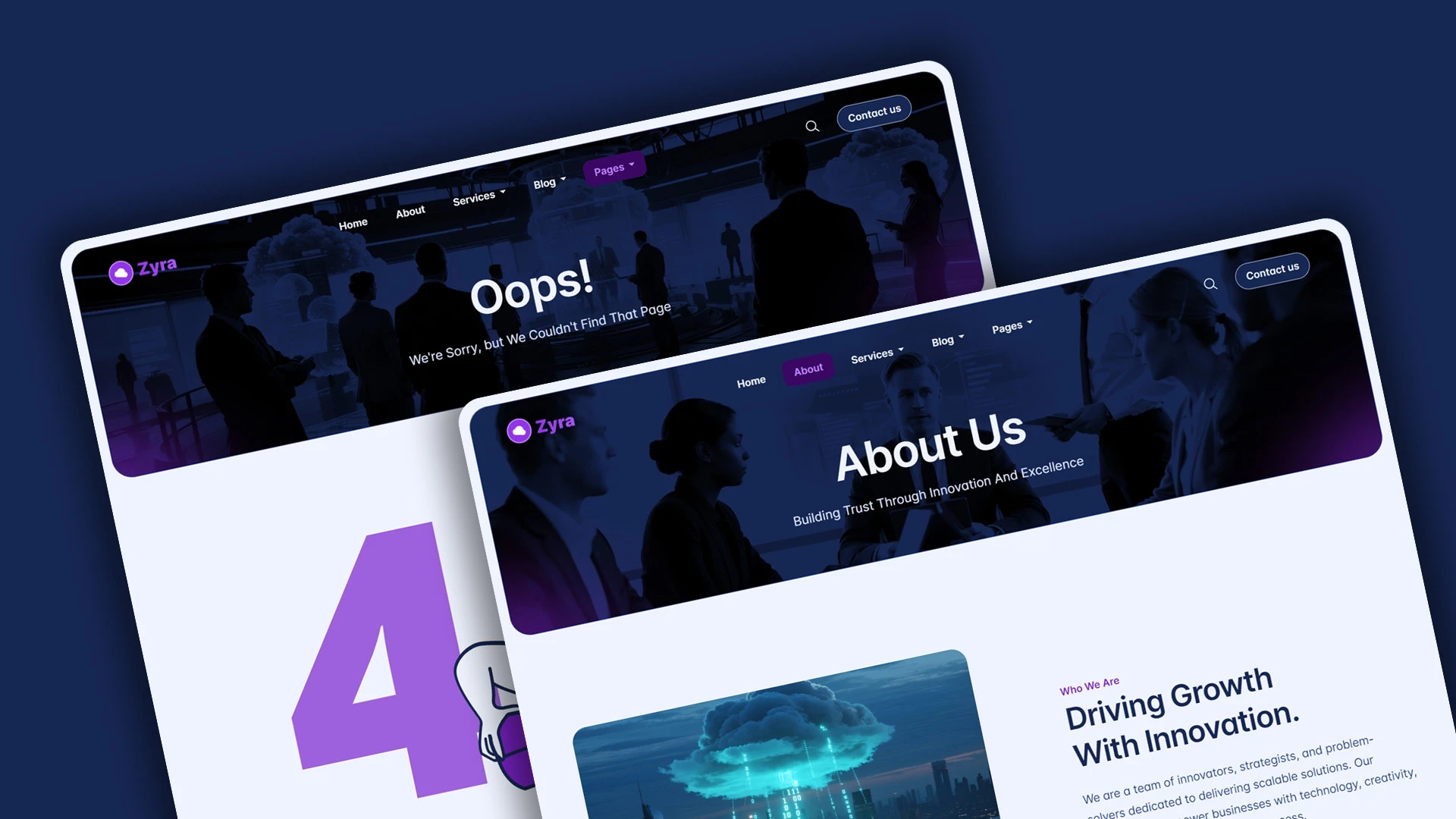 Zyra - Multipurpose IT Solutions & Business Services HTML Website Template