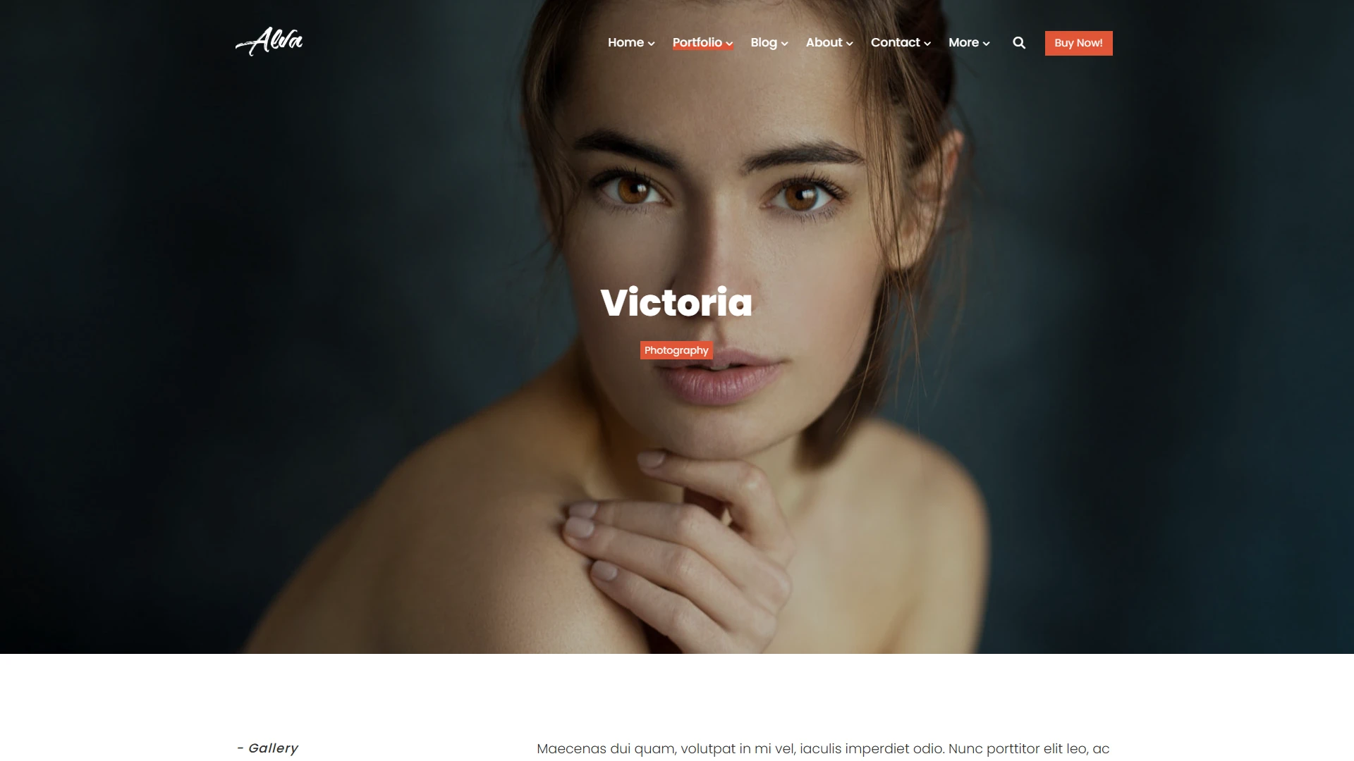 Alva - Creative Portfolio Showcase HTML Website Template