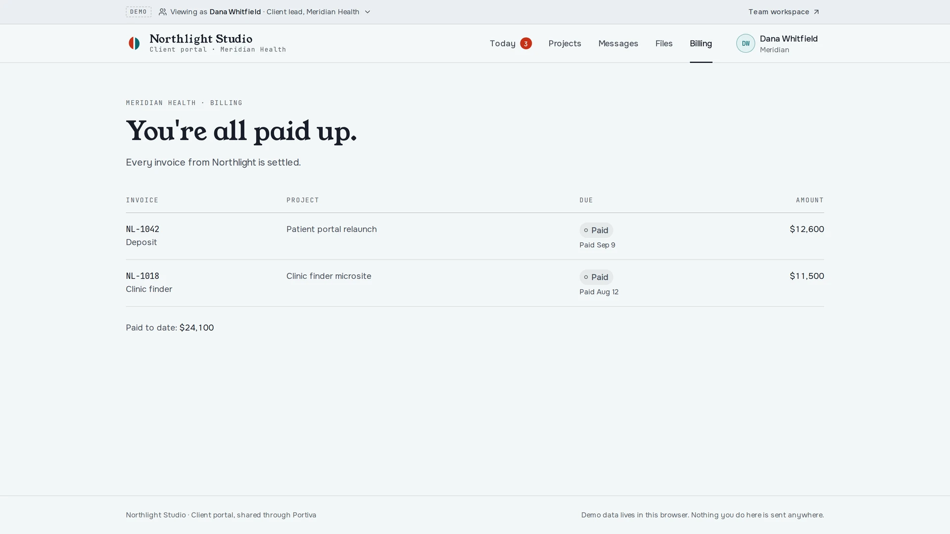 Portiva - Next.js Client Portal & Business Workspace Template