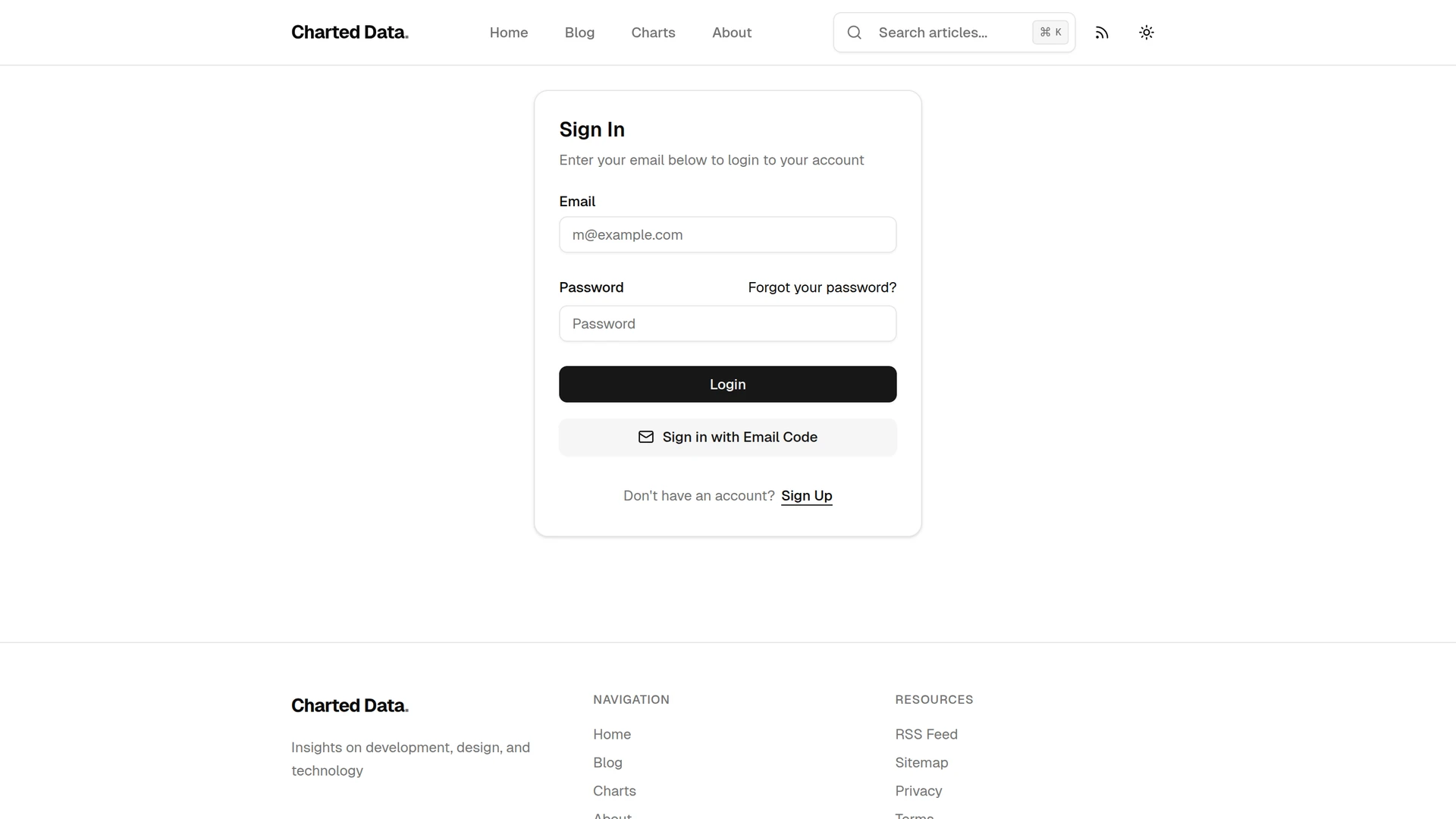 Charted Data - Create Blog Posts with Interactive Charts