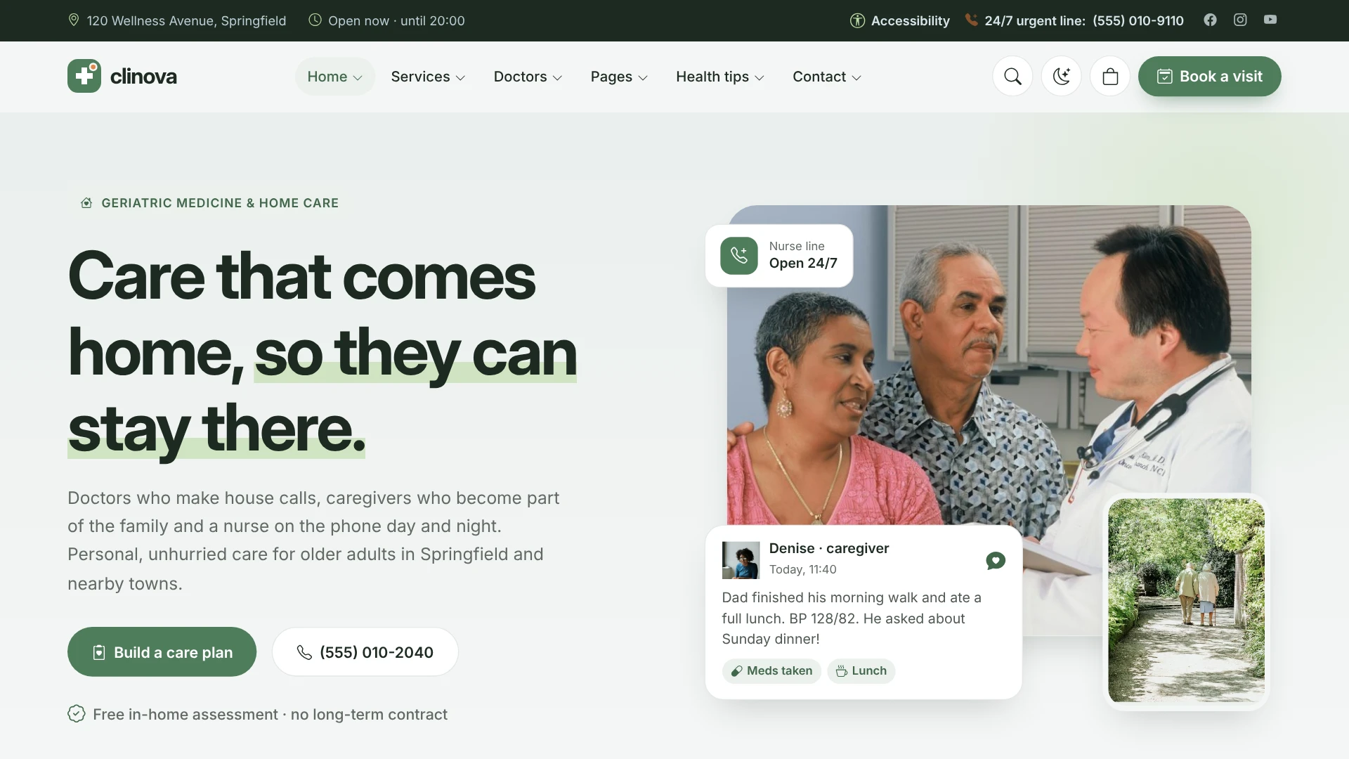 Clinova - Medical Clinic & Healthcare WordPress Theme
