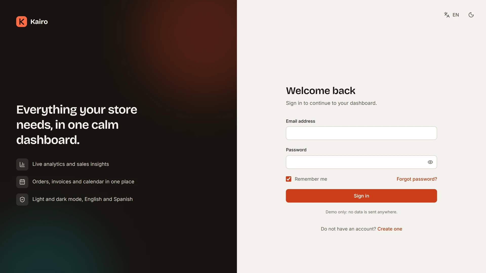 Kairo - Admin Dashboard Template with Next.js and Tailwind CSS
