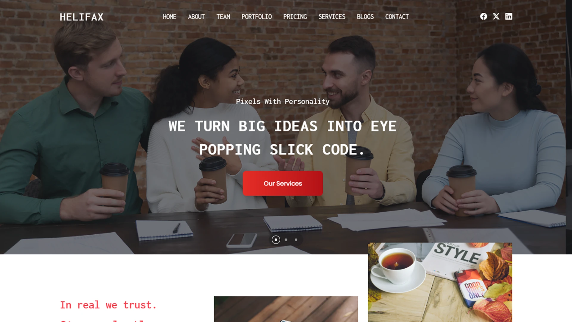 Helifax - Multipurpose Web Agency Portfolio HTML Template