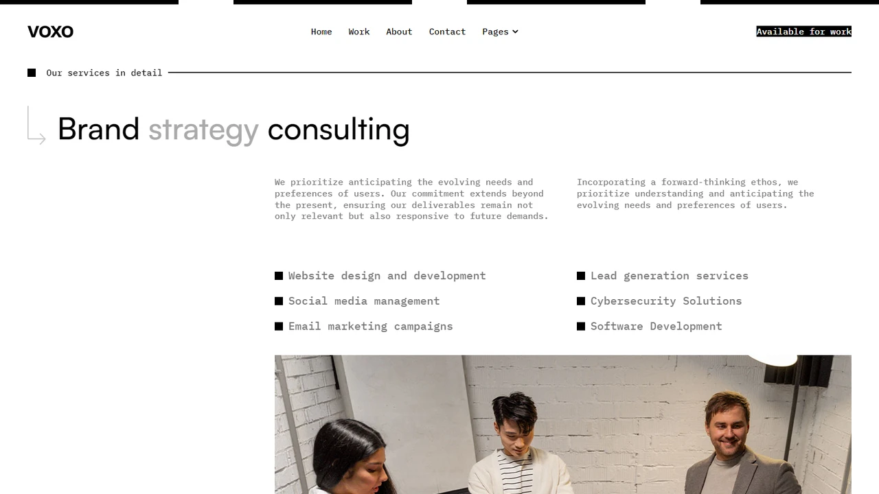 VOXO - Agency Framer Template