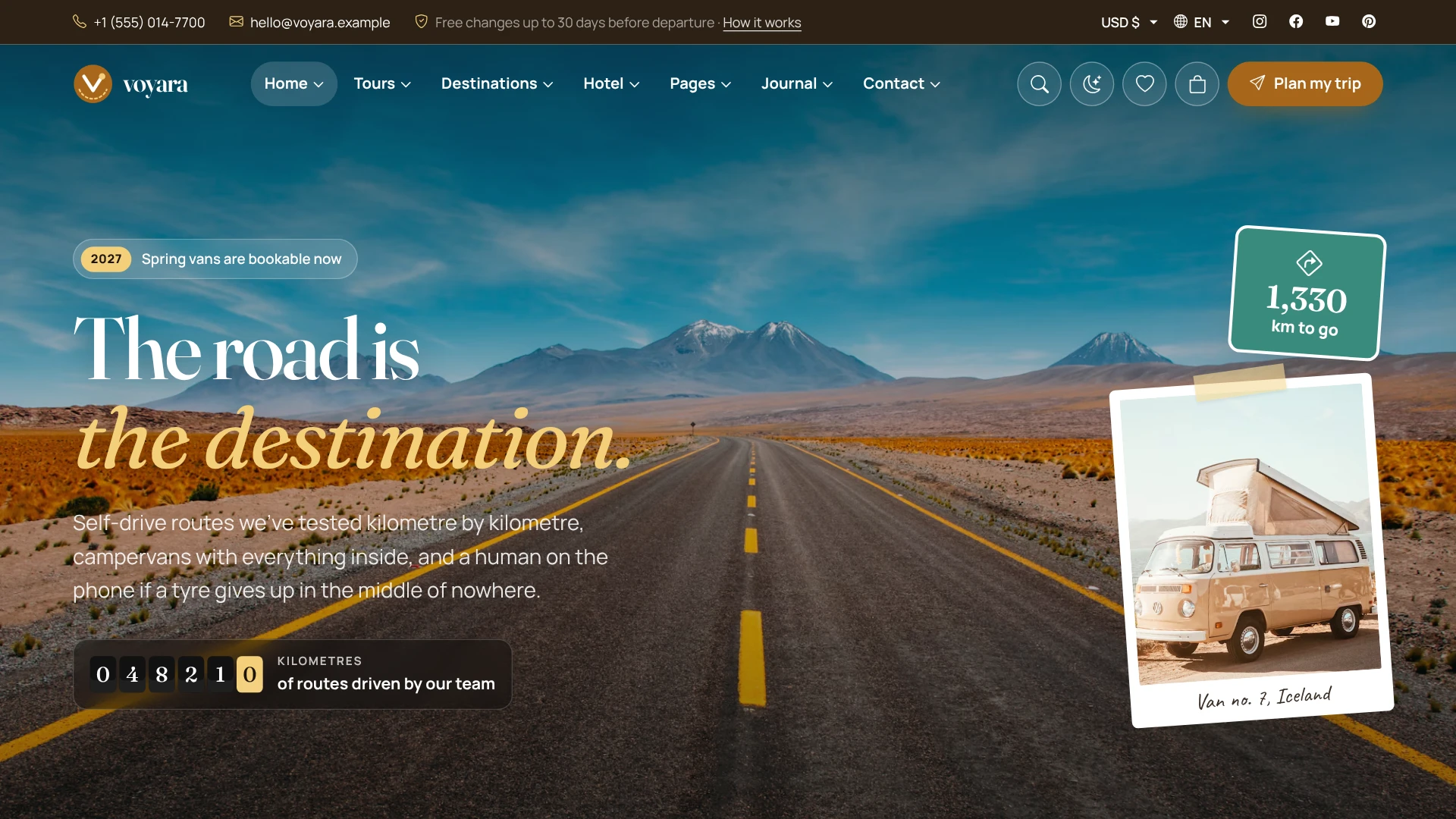 Voyara - Travel Agency & Boutique Hotel HTML Template