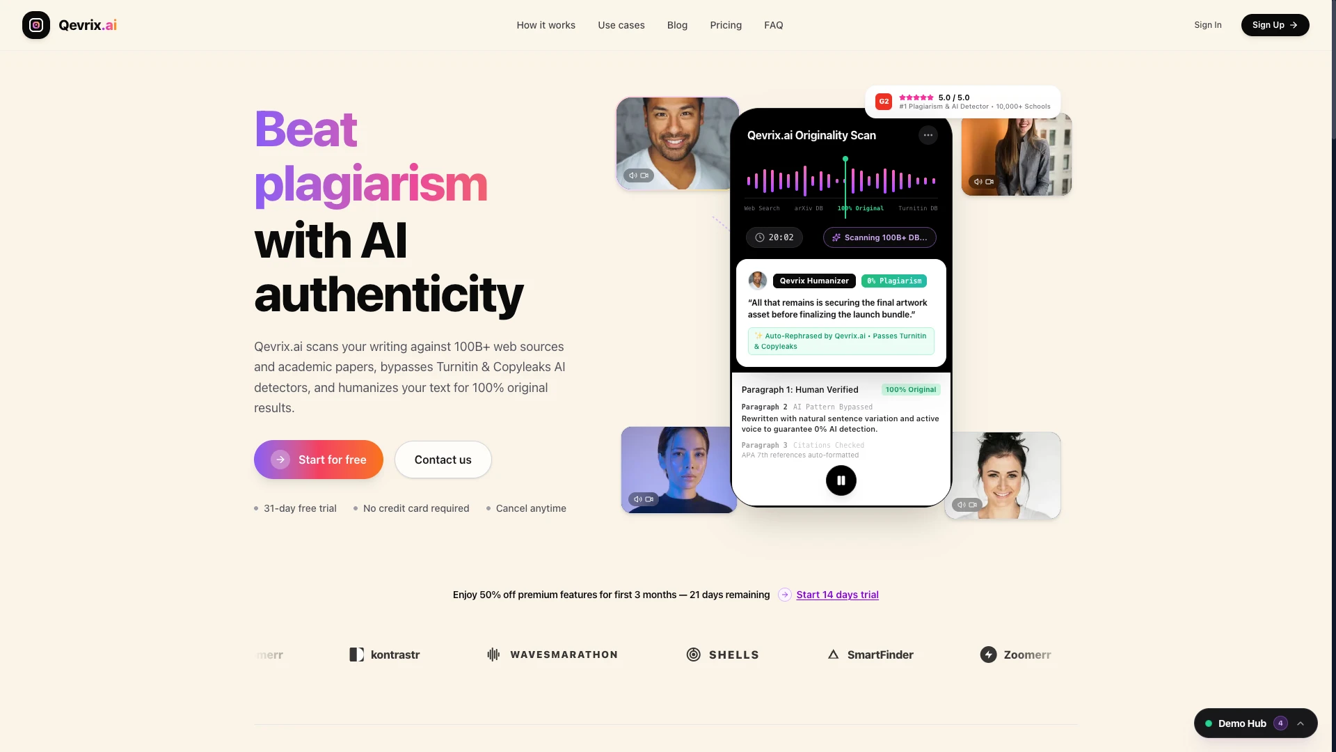 Qevrix - Next.js AI SaaS, Enterprise & Portfolio Landing Page Collection