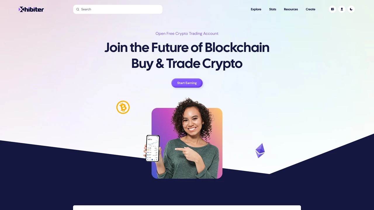 Xhibiter - Web3 Crypto NFT Marketplace Figma Template