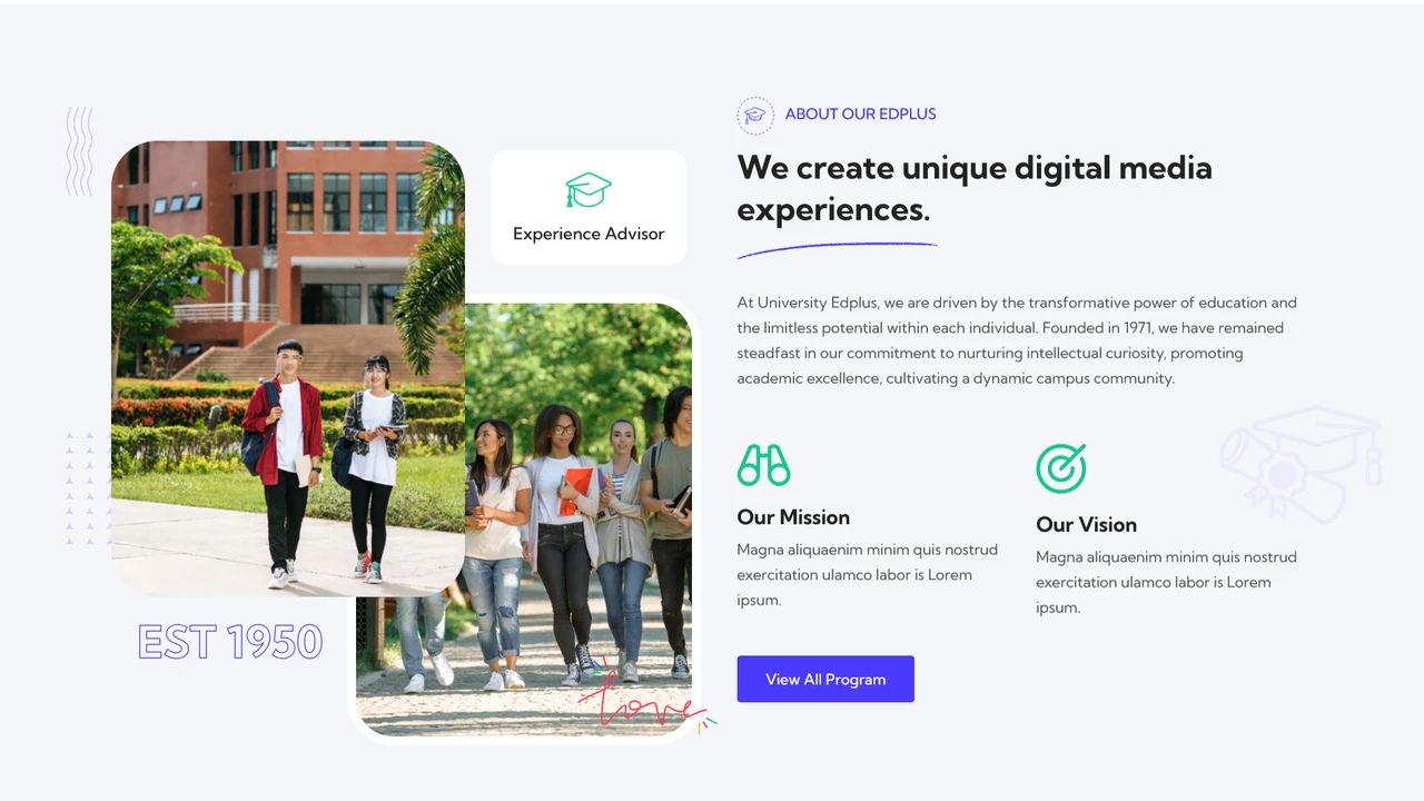 Edplus - University and Online Courses HTML Template