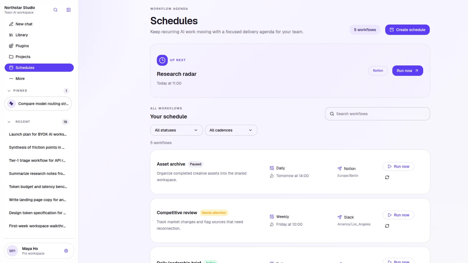 Northstar - AI Chatbot Workspace Next.js Template