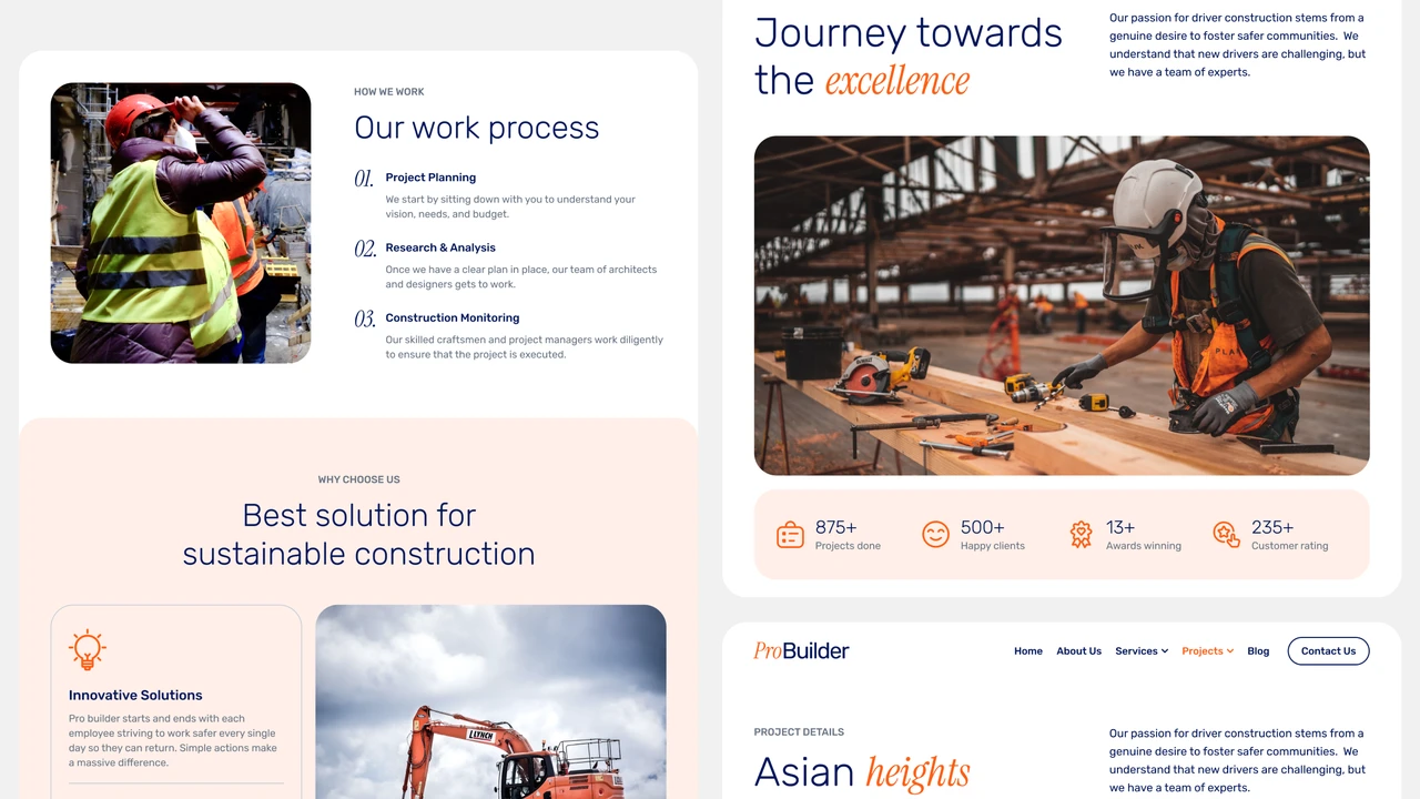 ProBuilder - Construction & Real Estate Multipurpose Figma Template