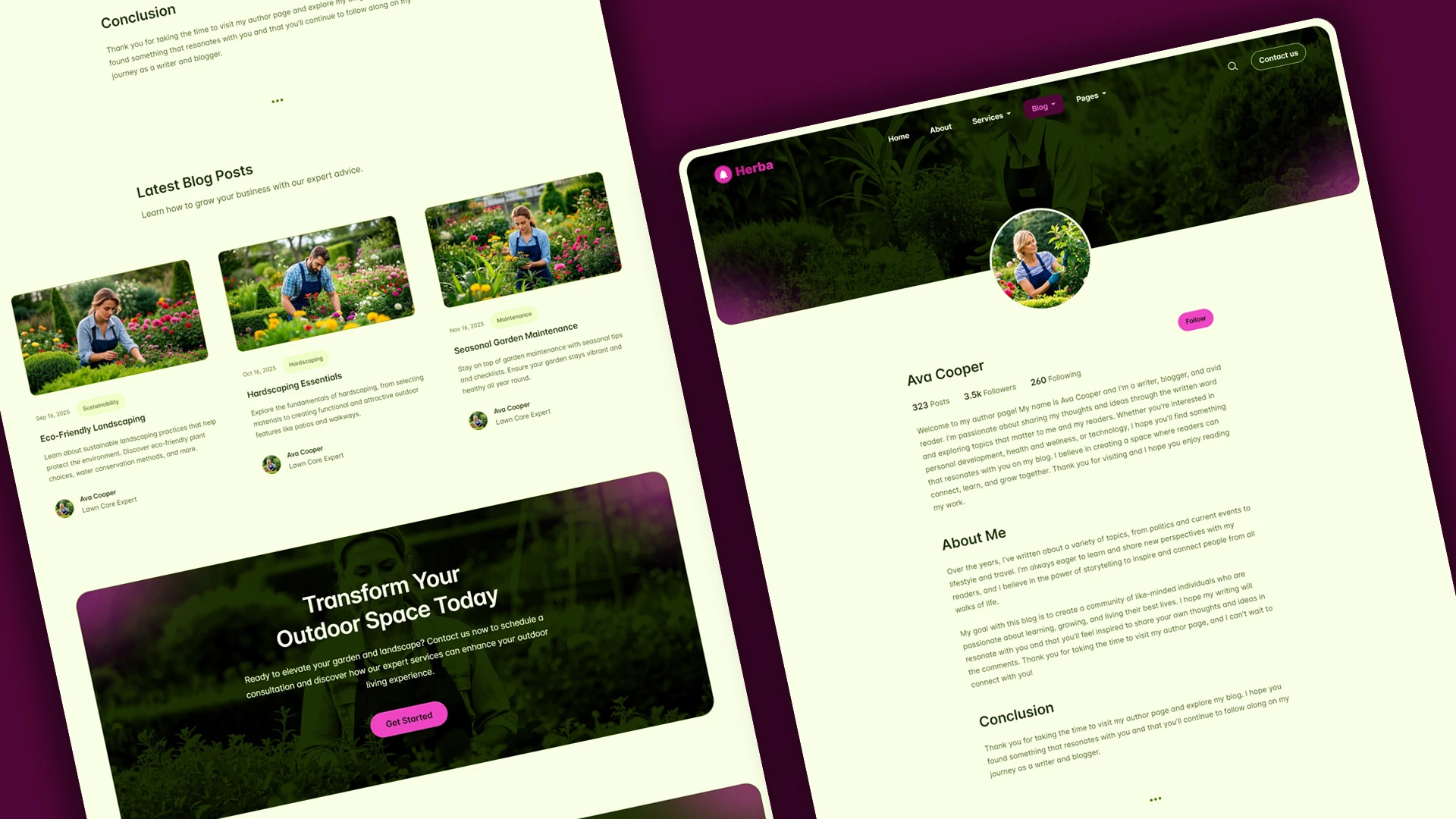 Herba - Innovative Landscaping and Green Spaces HTML Website Template