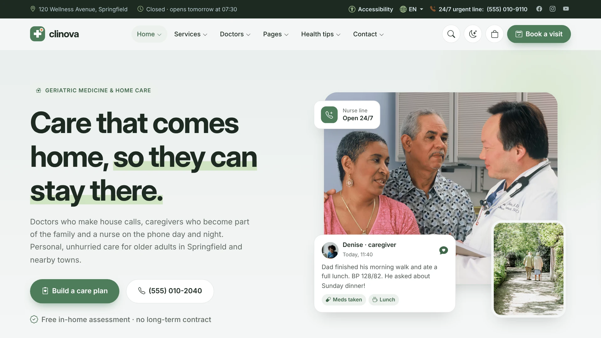Clinova - Medical Clinic & Healthcare HTML Template