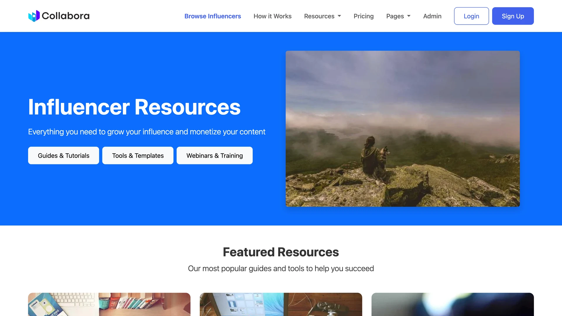 Collabora - Influencer-Brand Collaboration HTML Bootstrap Template with Admin
