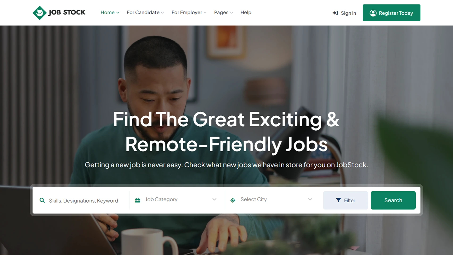 JobStock - CodeIgniter Job Listing, Job Portal Landing & Dashboard Template