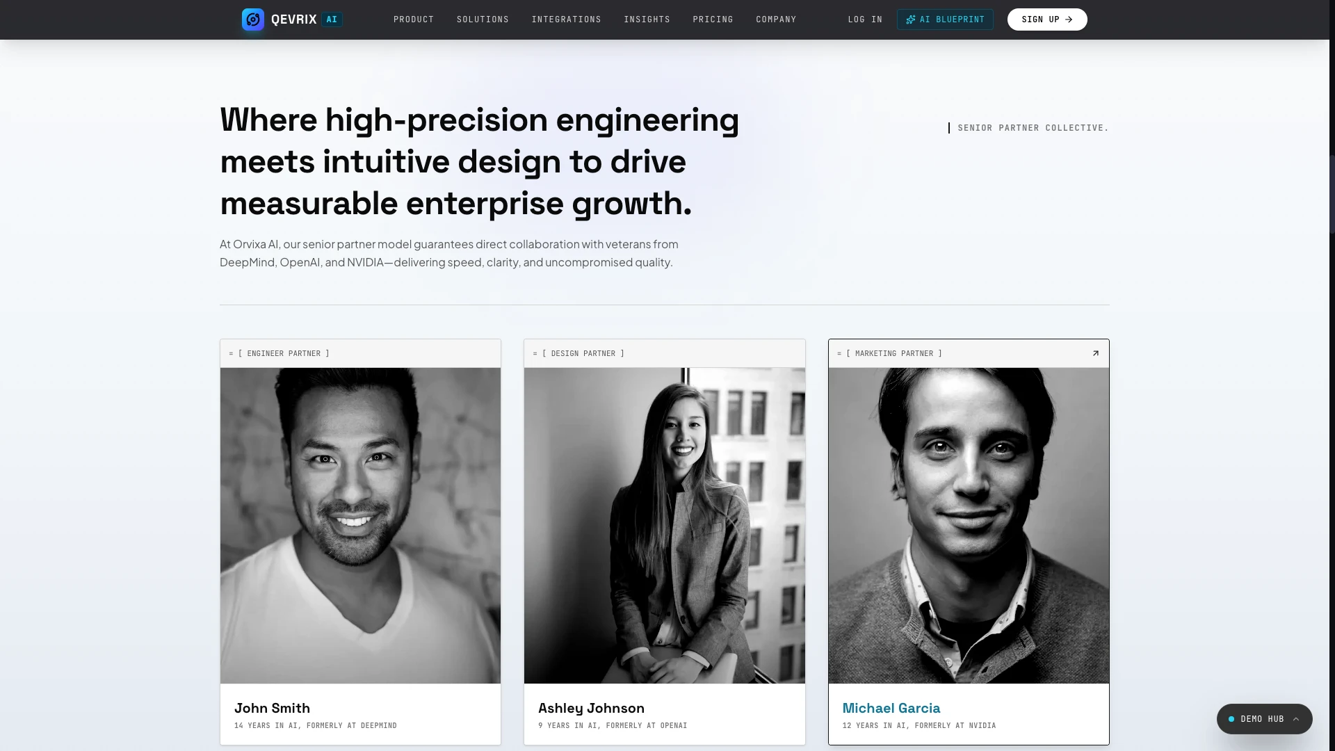 Qevrix - Next.js AI SaaS, Enterprise & Portfolio Landing Page Collection