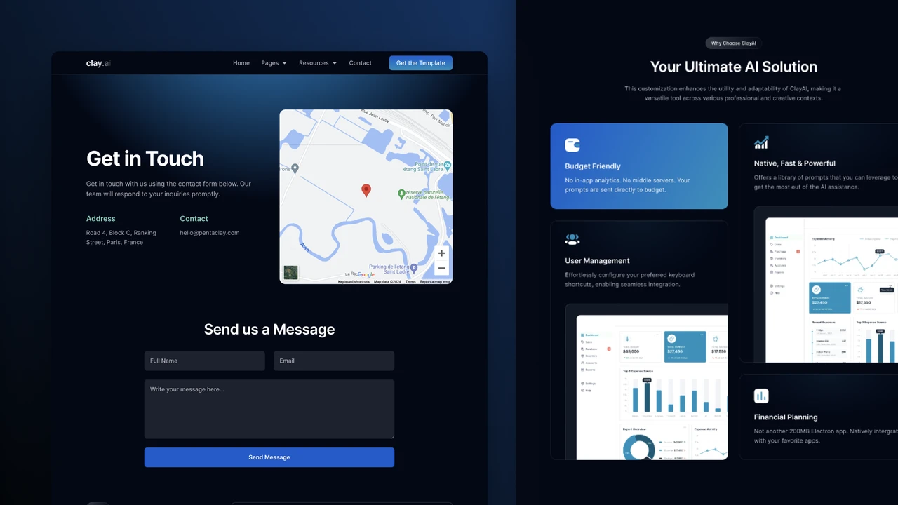 ClayAI - SaaS, AI & Startup Multipurpose Framer Template