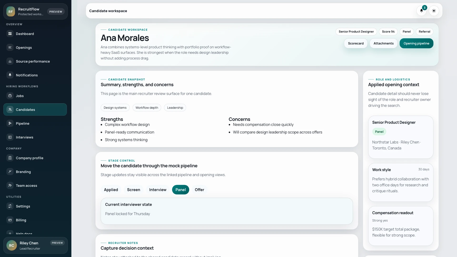 RecruitFlow - React Job Board & Recruiter Dashboard Template