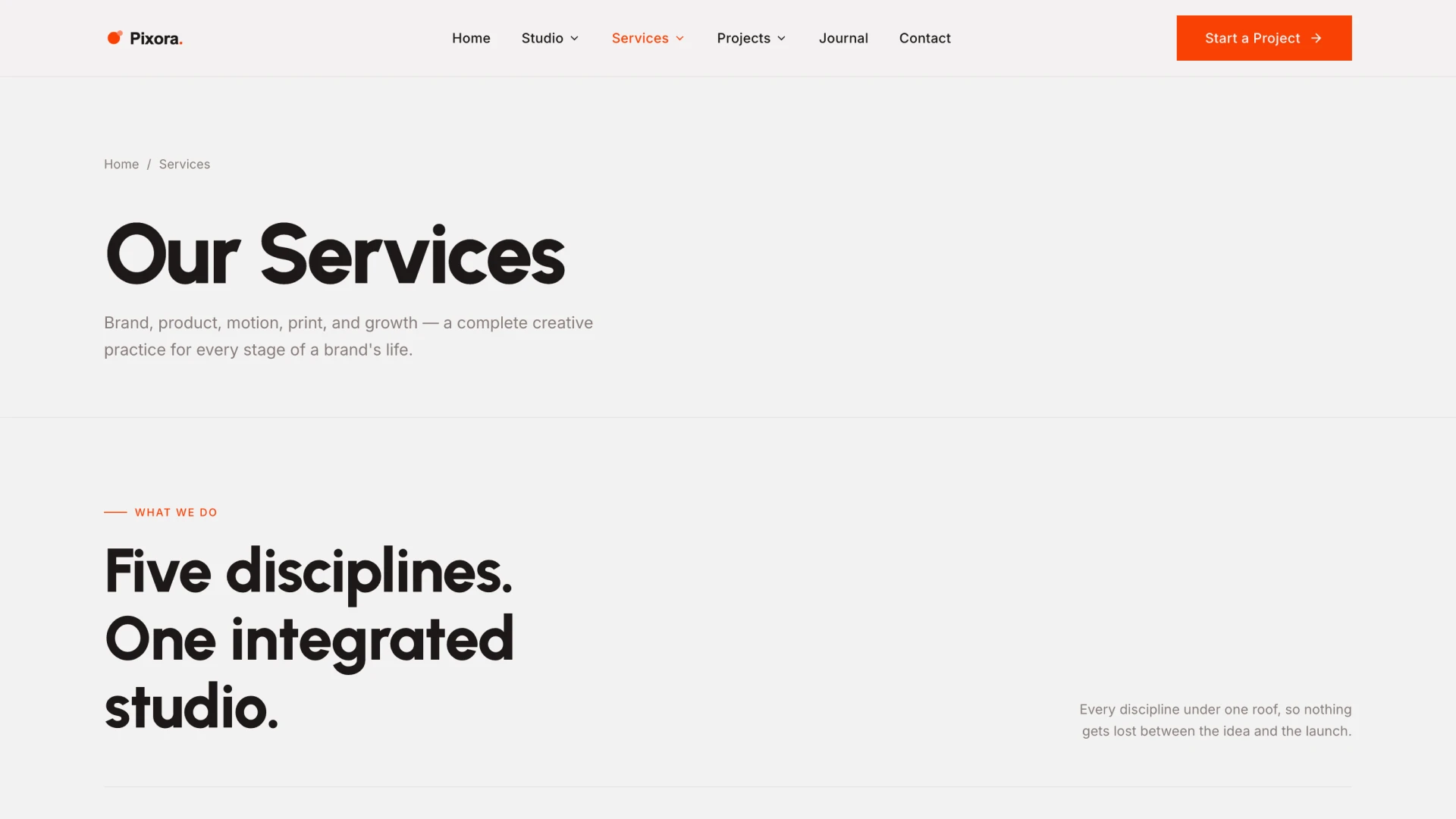 Pixora - Creative Agency & Designer Portfolio HTML Template