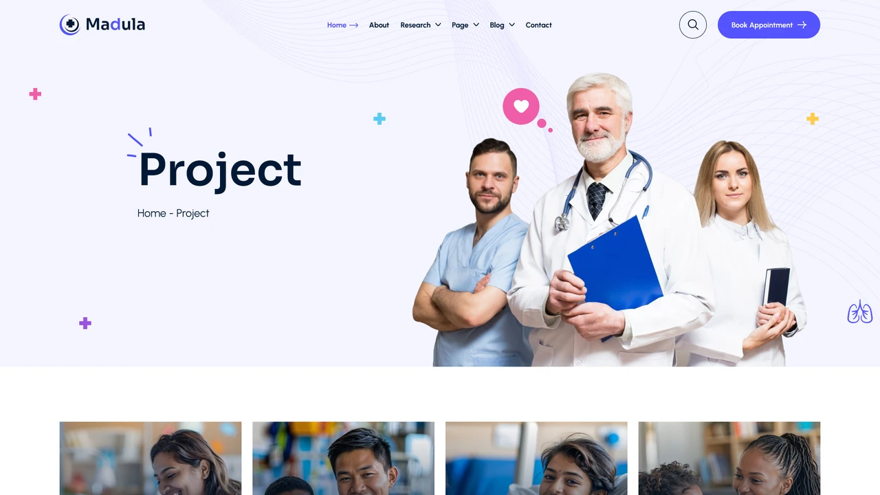 Madula - Health & Medical Figma Template