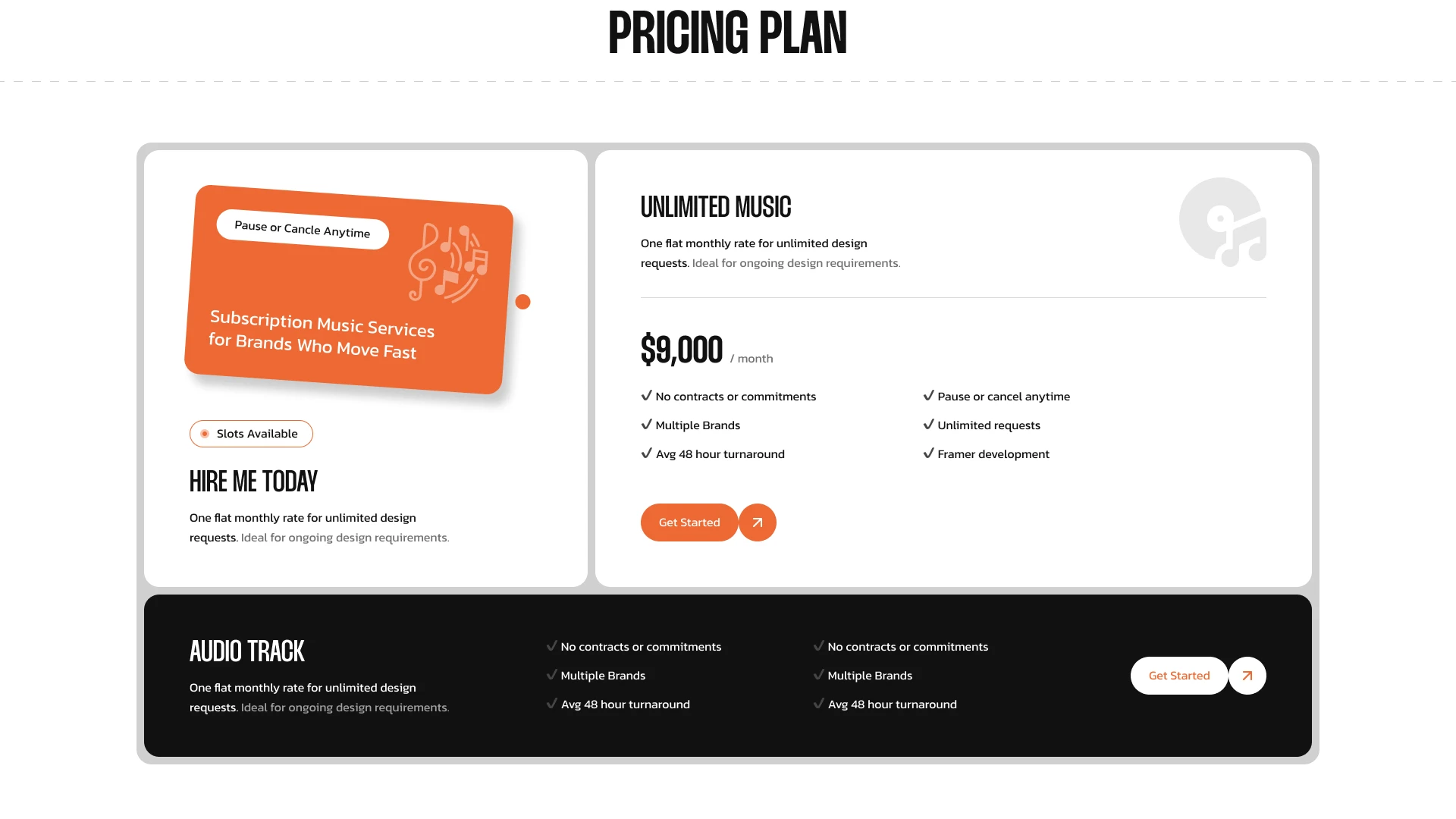 Melodia - Music Band & Artist Portfolio Figma Template (Screenshot 2 of 4)