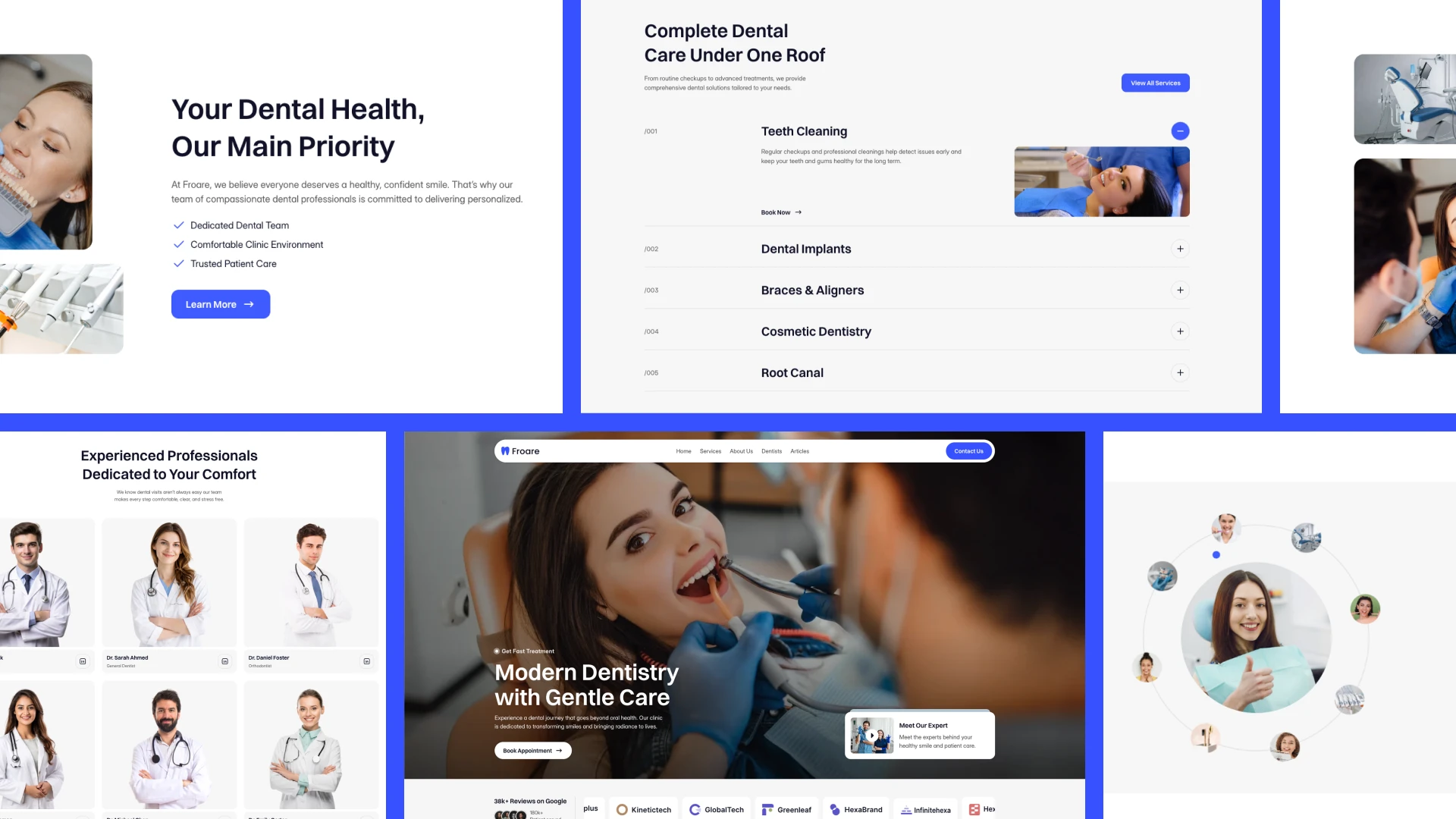 Froare - Dental Clinic Website Framer Template