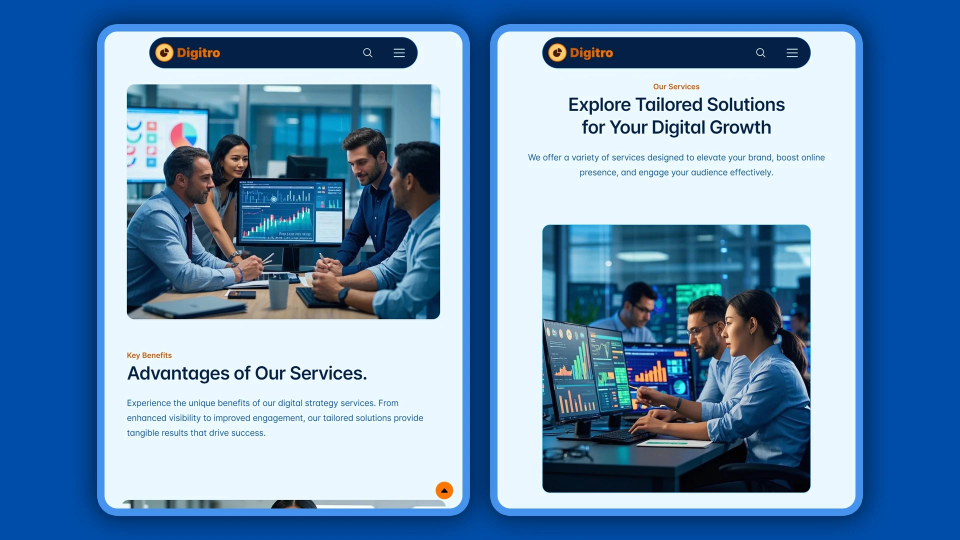 Digitro - Cutting-Edge Digital Marketing Agency HTML Website Template