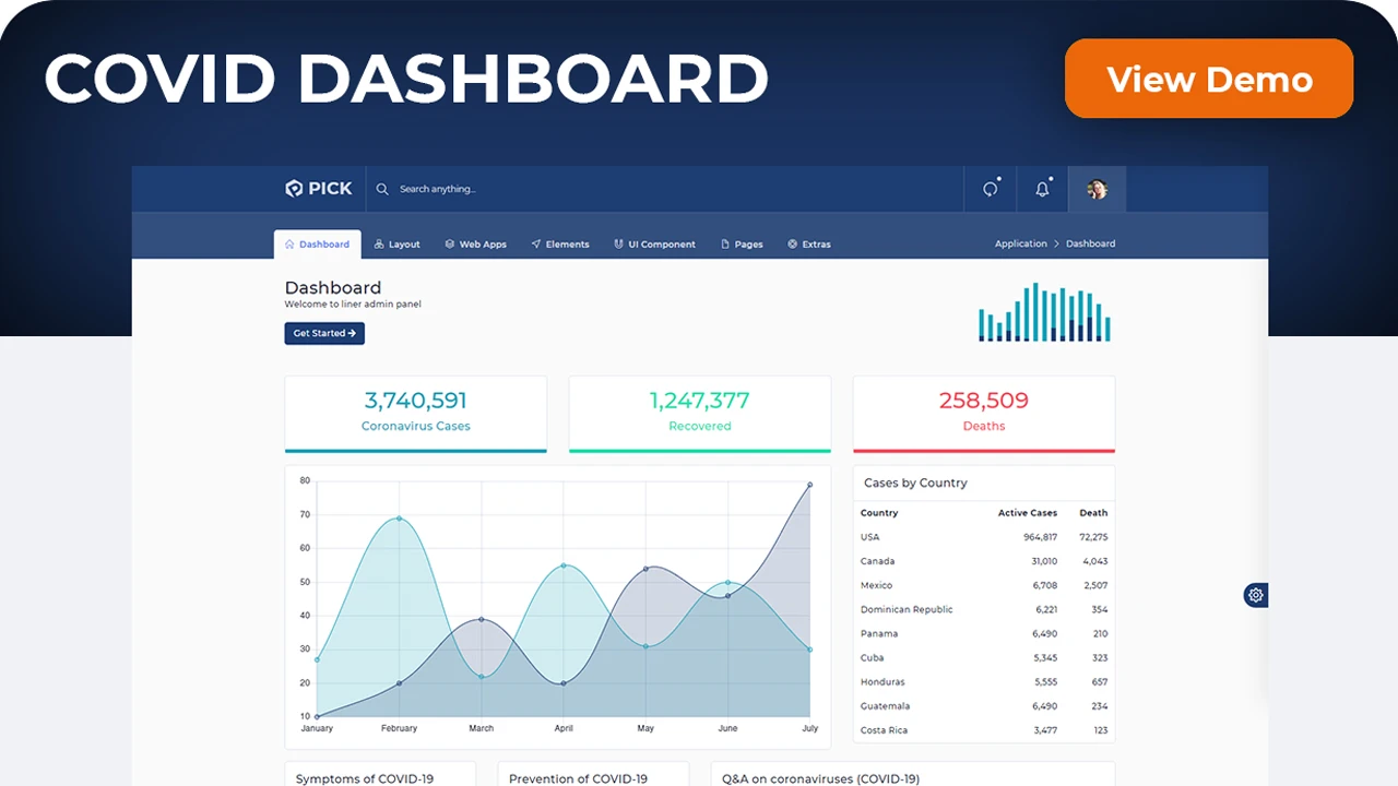 Pick - Multipurpose React Admin Template