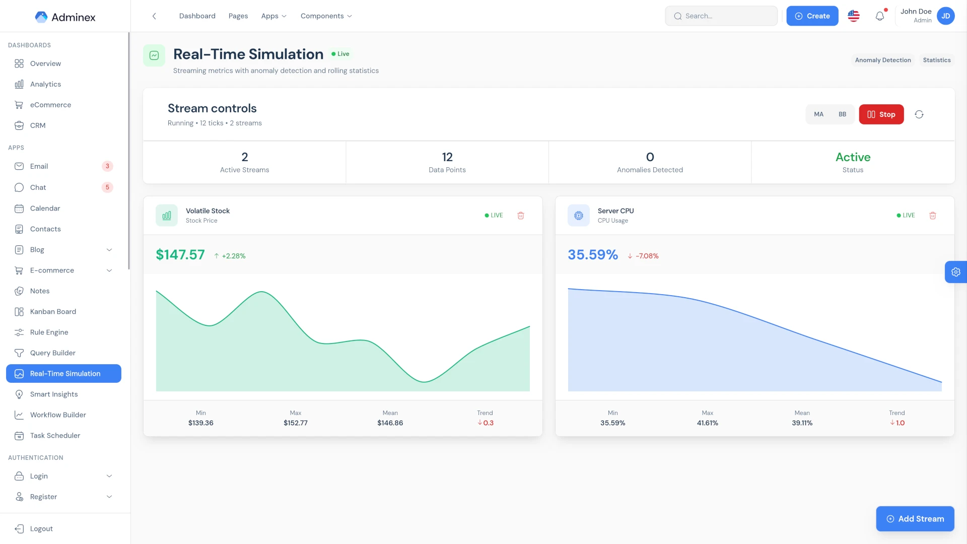 Adminex - Bootstrap 5 HTML Admin Dashboard Template