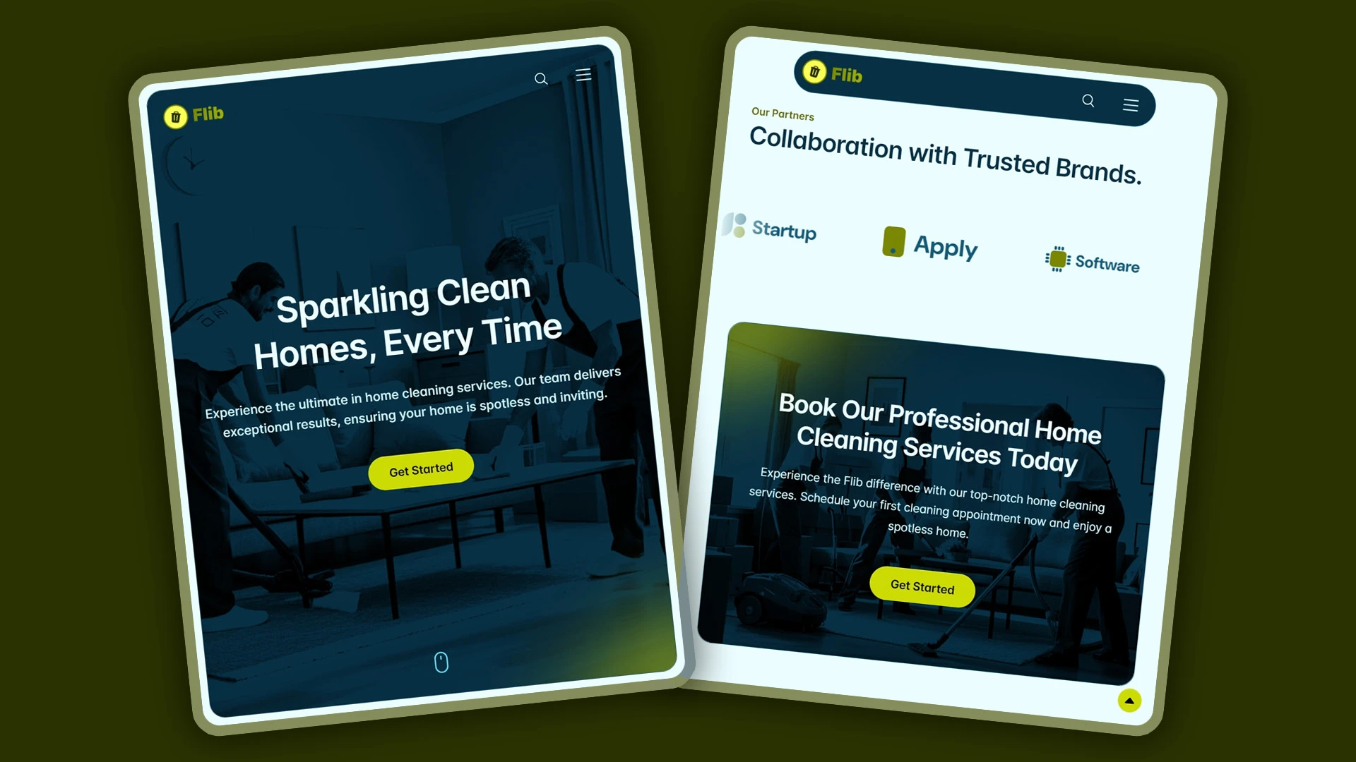 Flib - HTML Website Template For Premium Home Cleaning Services