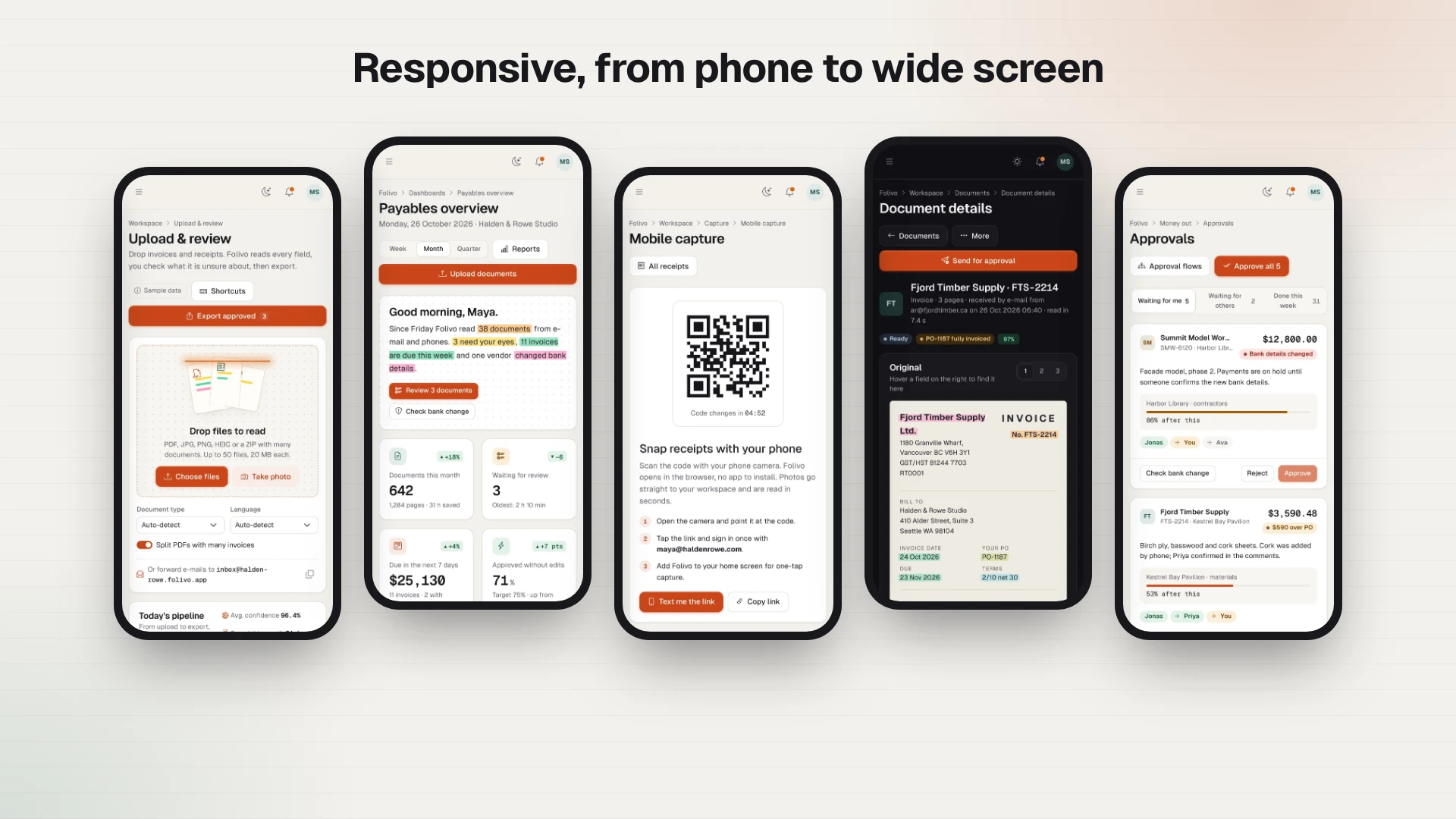 Folivo - AI Invoice & Receipt OCR Admin Dashboard Template HTML, React, Vue (Screenshot 7 of 20)