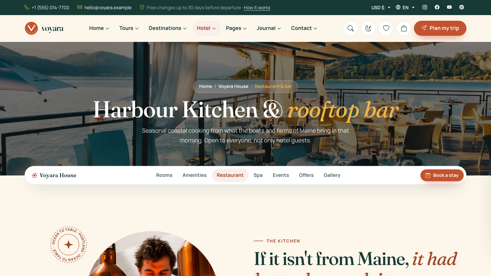 Voyara - Travel Agency & Boutique Hotel HTML Template