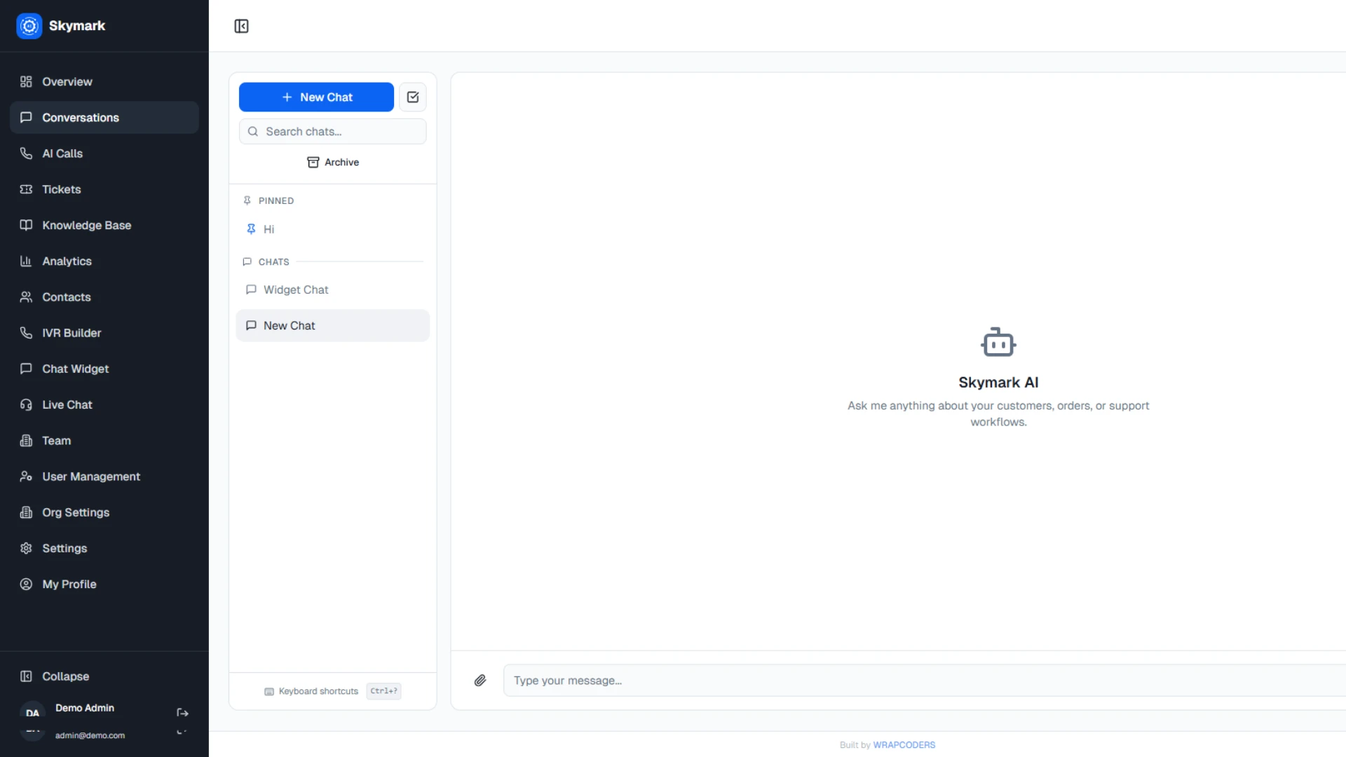 Skymark - AI-Powered Customer Support & Engagement SaaS Platform