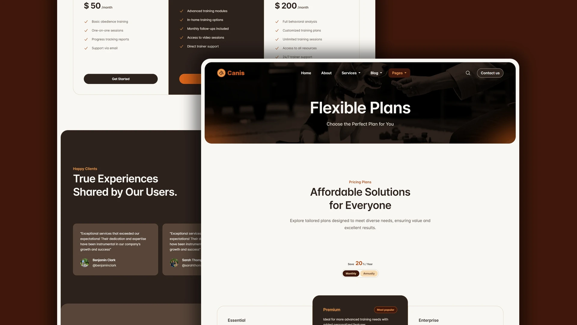 Canis - Professional Dog Training Services HTML Website Template