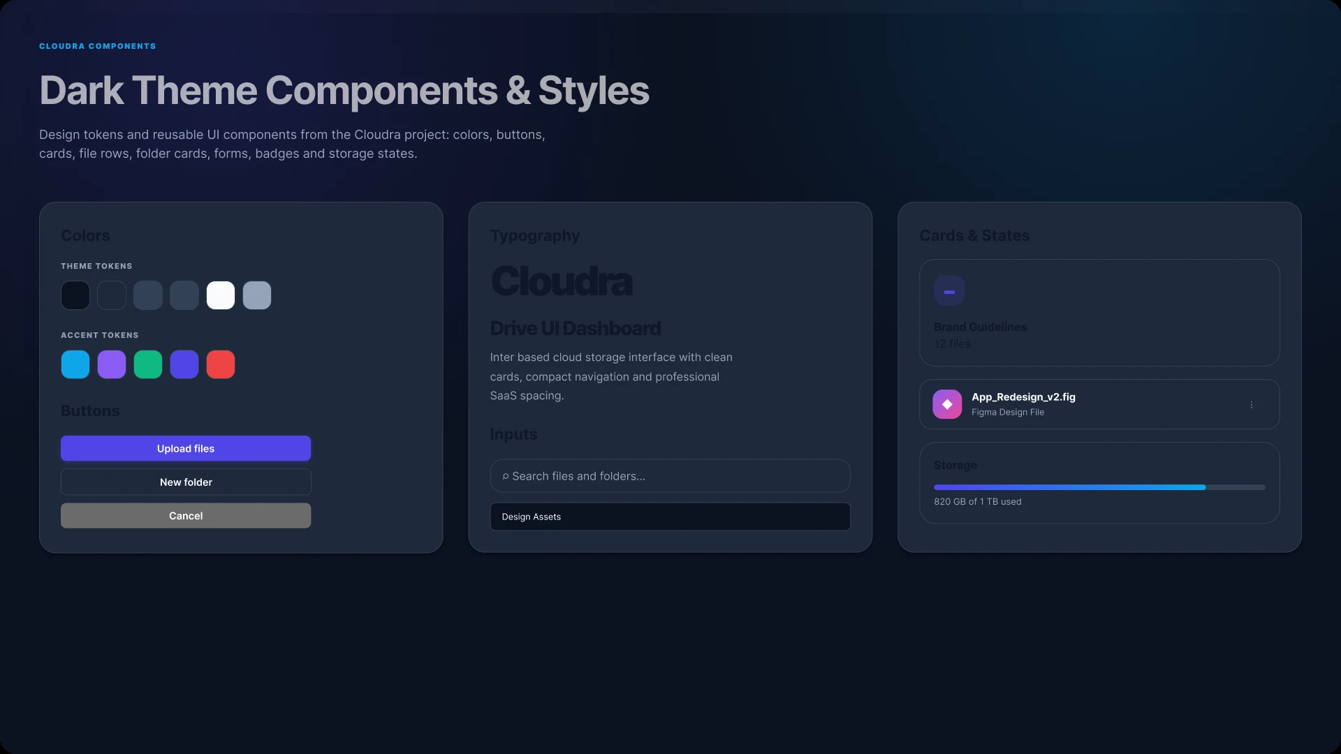 Cloudra - Cloud Storage HTML Template