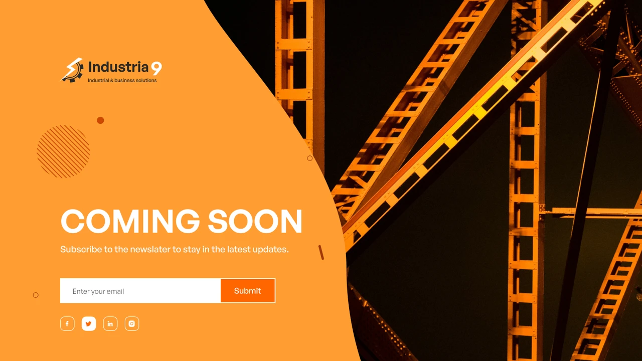 Industria9 - Factory, Industrial, and Building Construction Figma Template