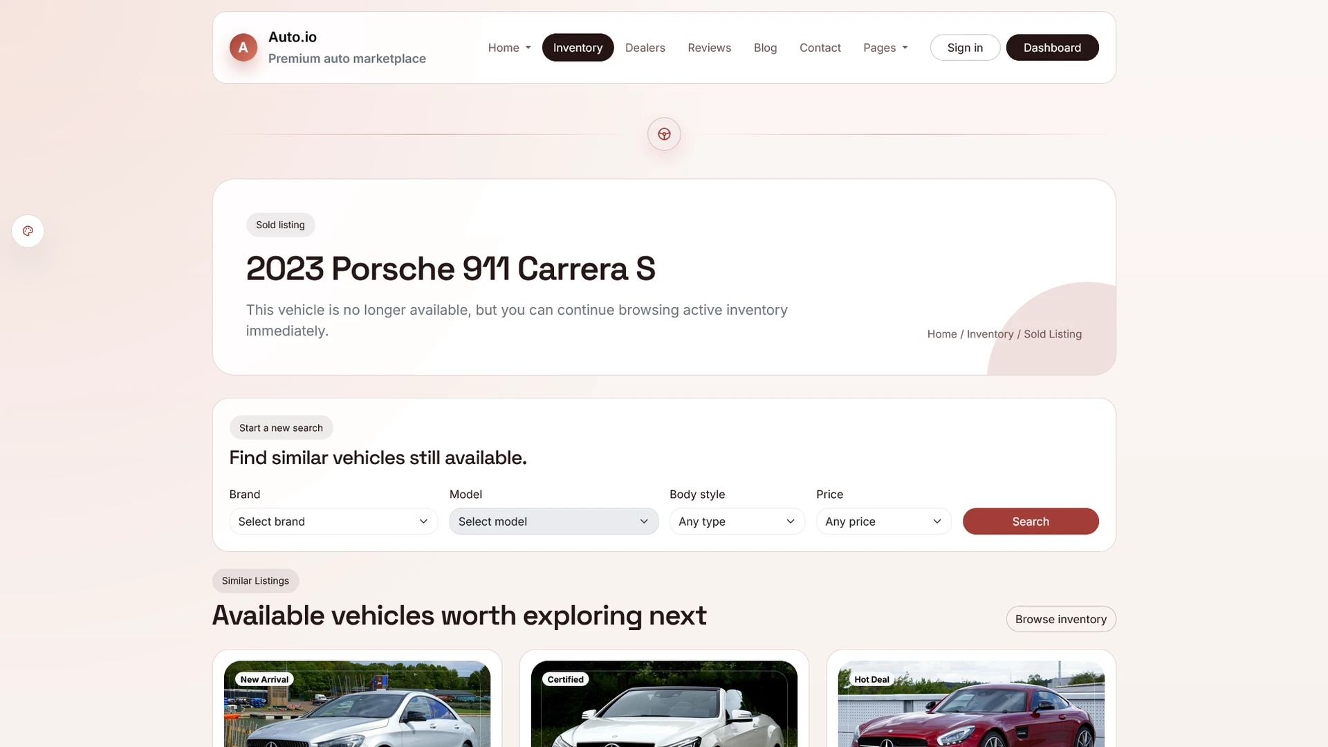 AutoIO - Cars Listings & Directory Template