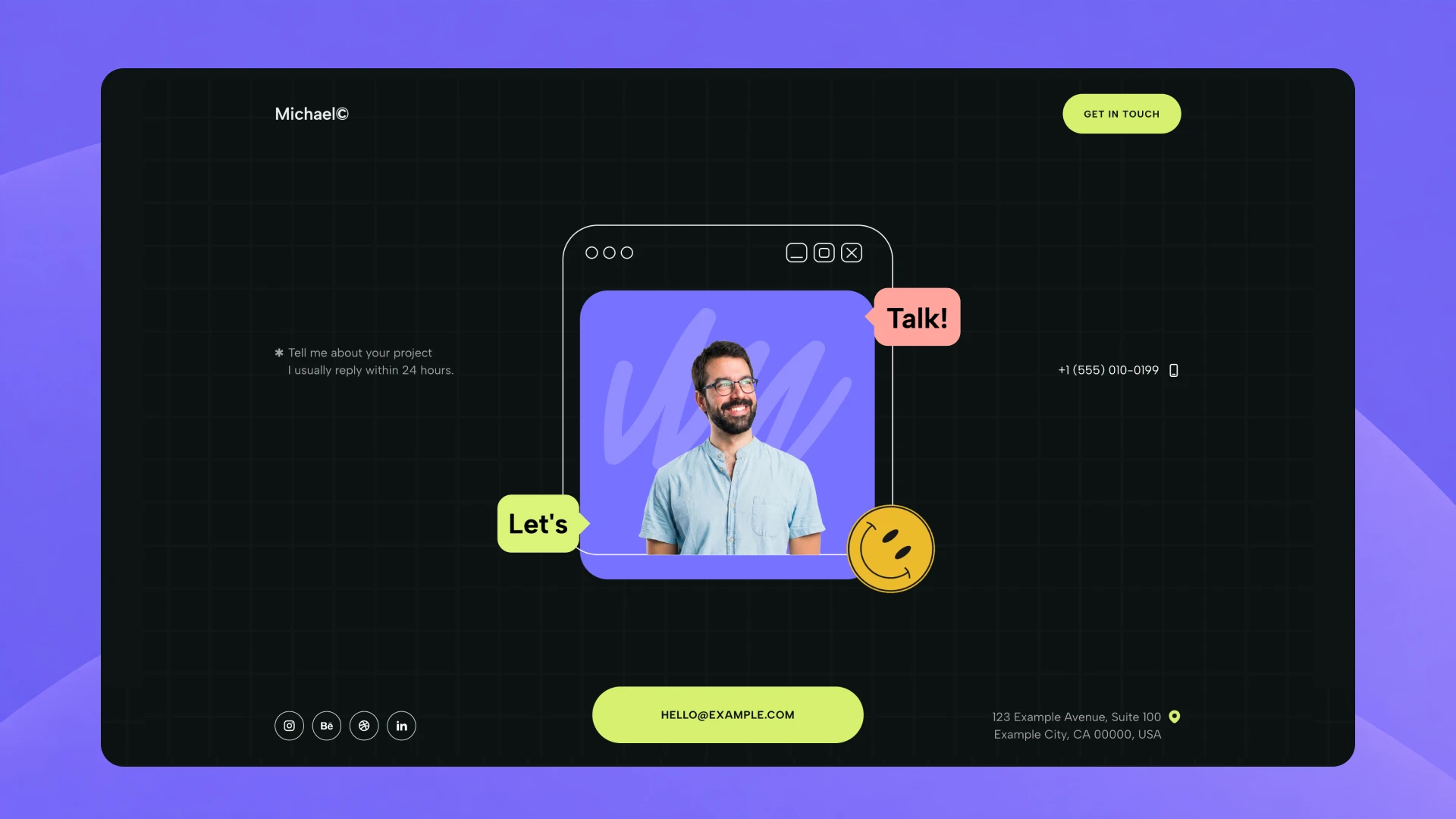 Michael - Portfolio Template for Designers