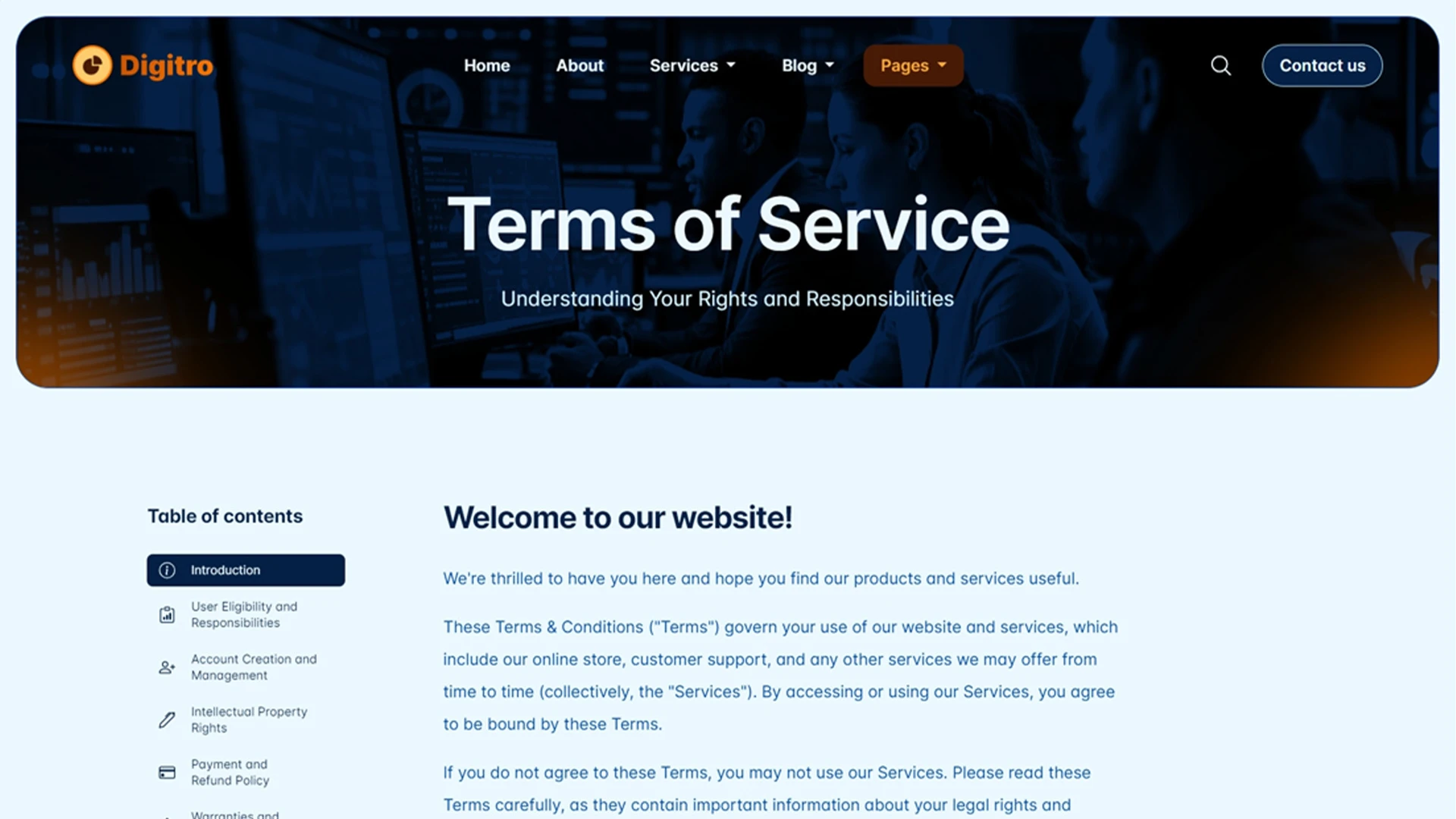 Digitro - Cutting-Edge Digital Marketing Agency HTML Website Template