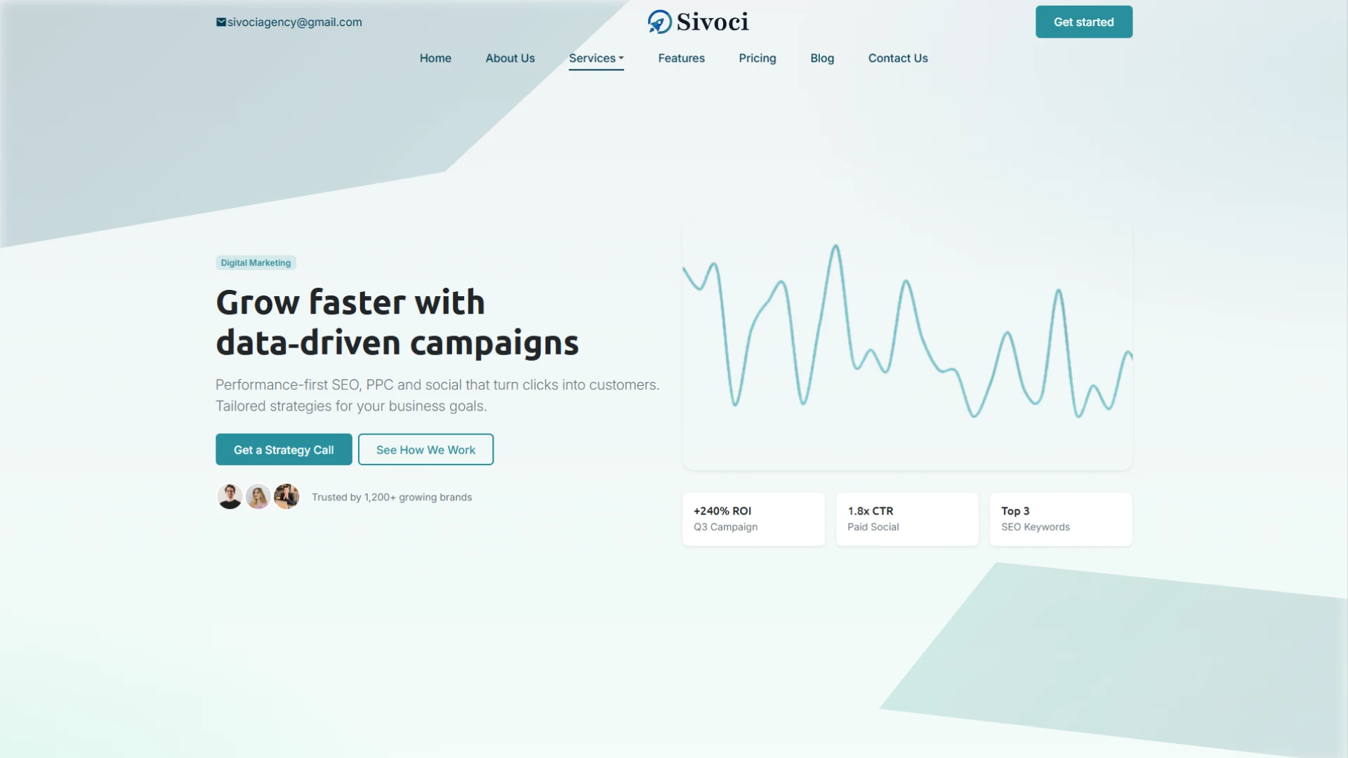 Sivoci - Business Website Template Modern Corporate Company Design