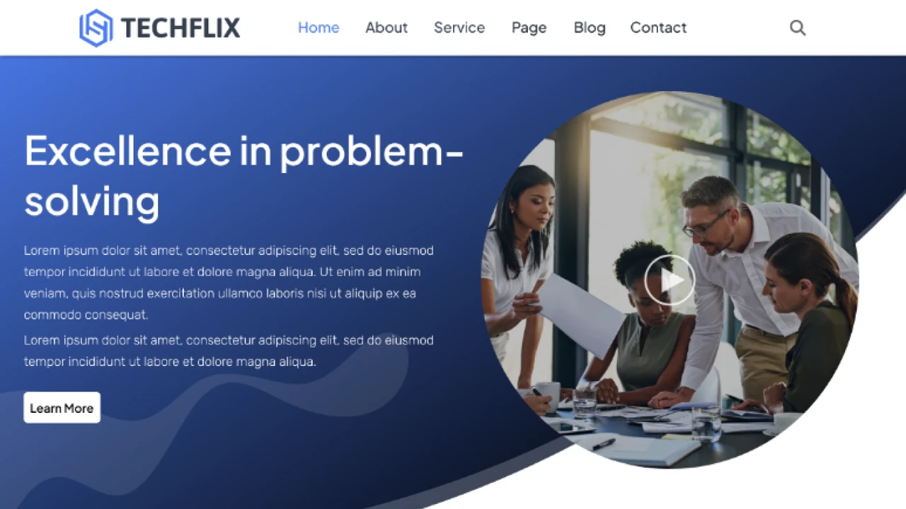TechFlix - Figma Template for Businesses and Startups UI Kit