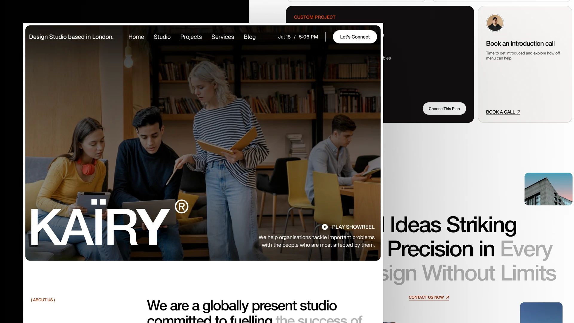 Kairy - Marketing Agency & Studio Framer and Figma Template