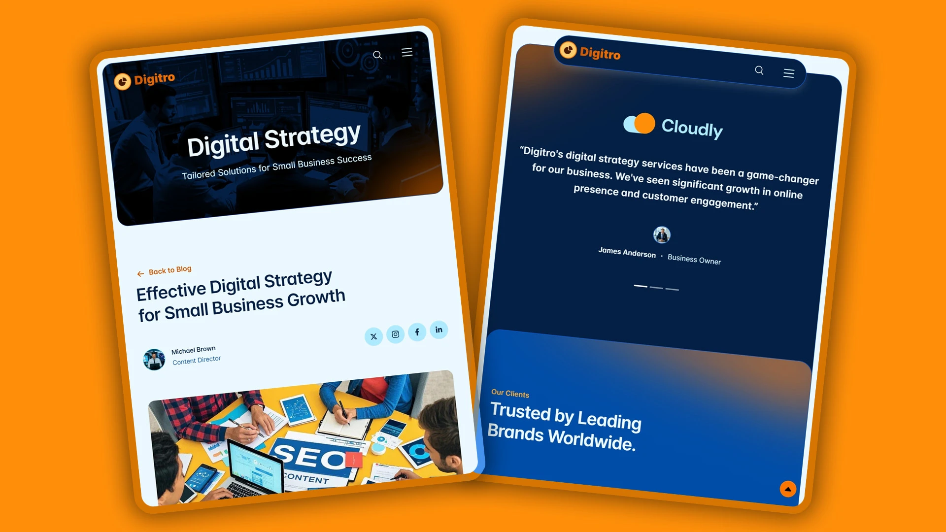 Digitro - Cutting-Edge Digital Marketing Agency HTML Website Template