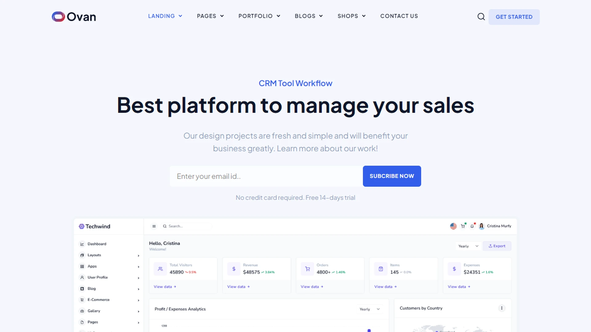 Ovan - React Multipurpose Business & Corporate Template