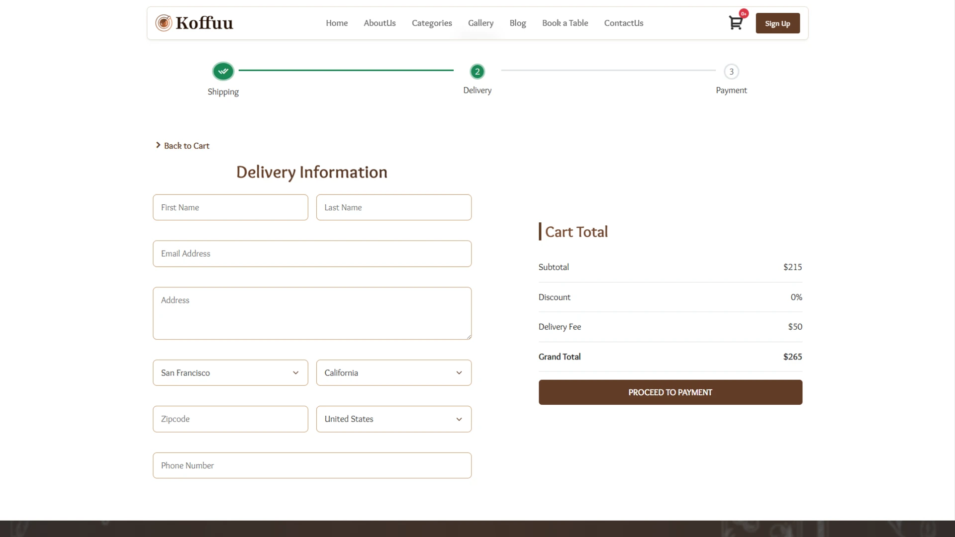 Koffuu - Coffee Landing Website Template Modern Cafe Business Design